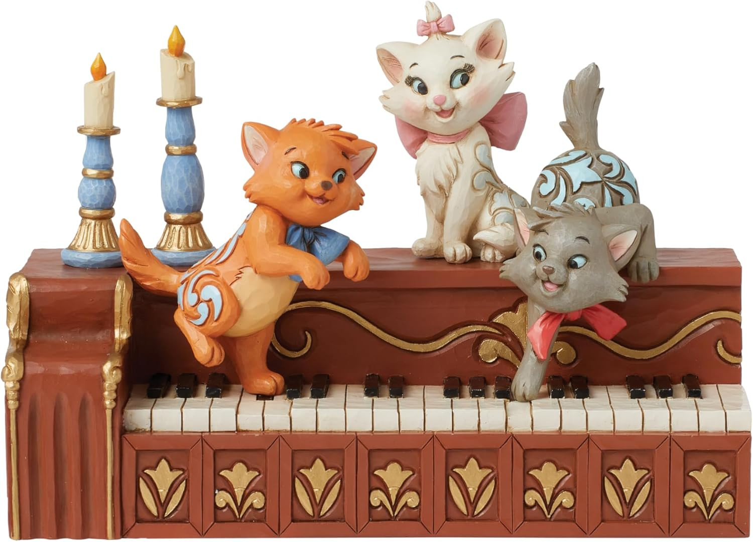 Disney Traditions Collection by Jim Shore the Aristocats Kittens Playing on a Pi