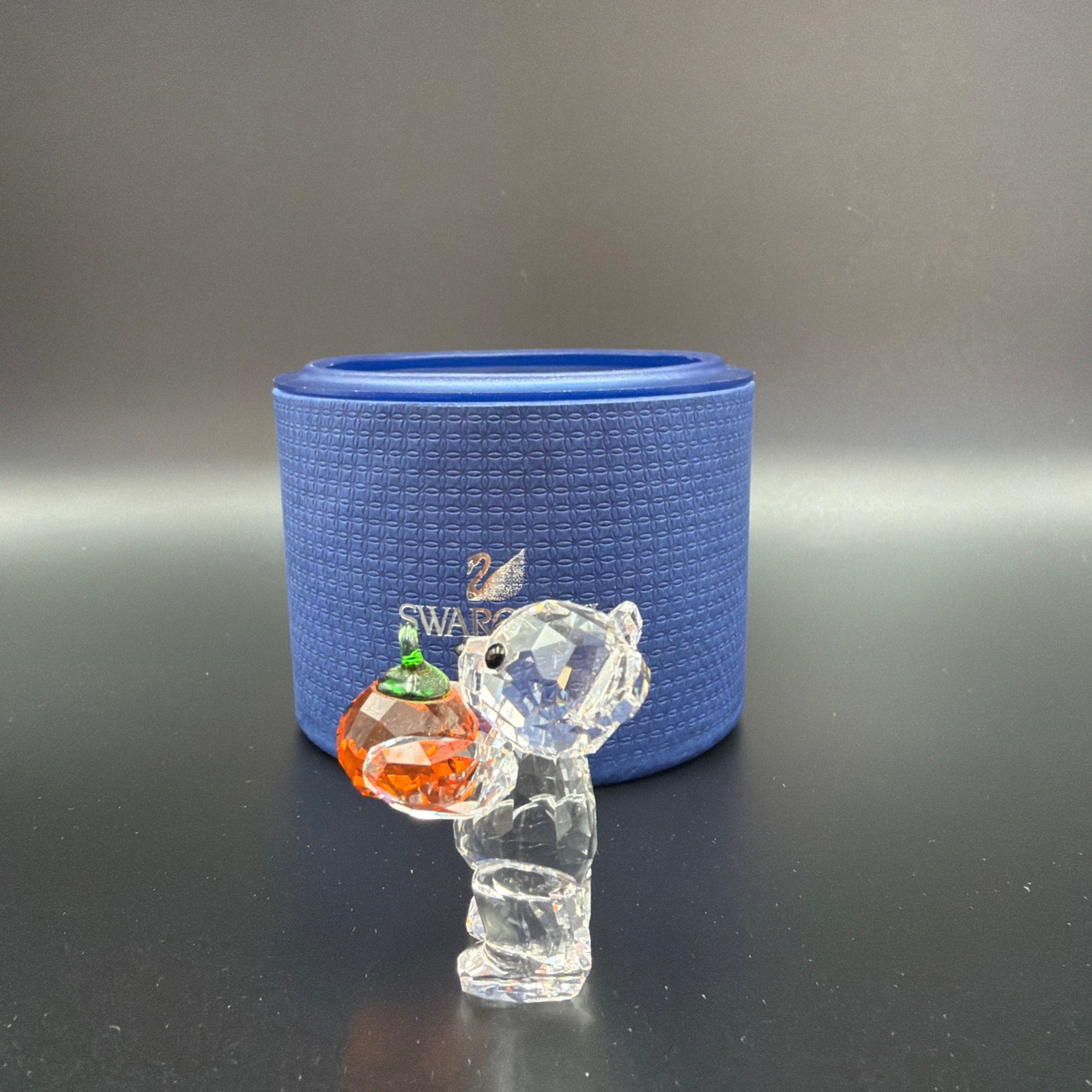 Swarovski Kris Bear A Pumpkin For You Crystal Figurine # 5223252