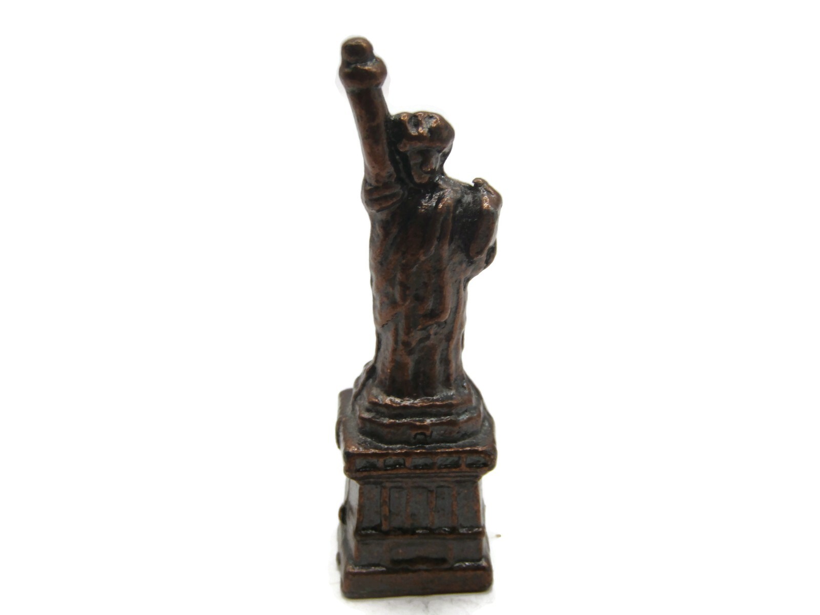 Small Statue of Liberty Figurine Metal Replica Bronze Finish NYC Souvenir
