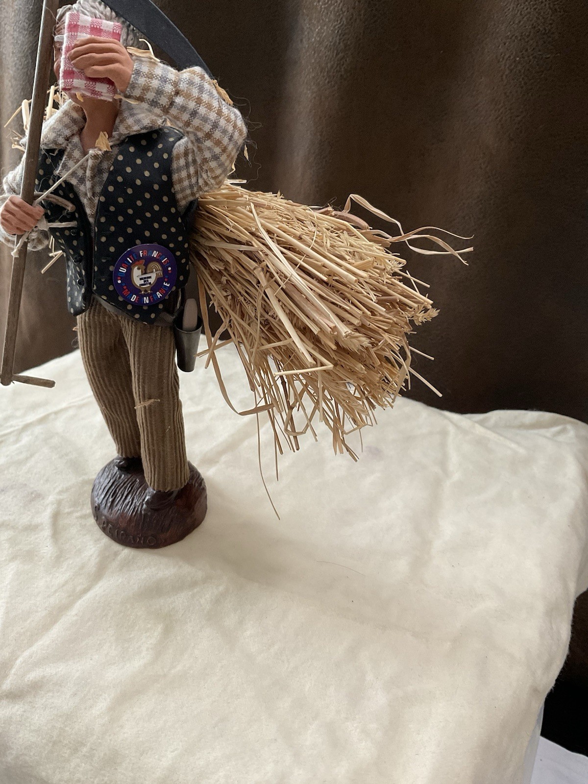 Santon De Provence Figurine, A Traditional, Handmade Clay Figure From France. 9”