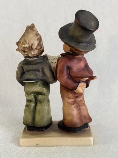 Hummel Duet #130 Boys Singing Porcelain Figurine 5.5″ TMK 2 Full Bee 1950s READ