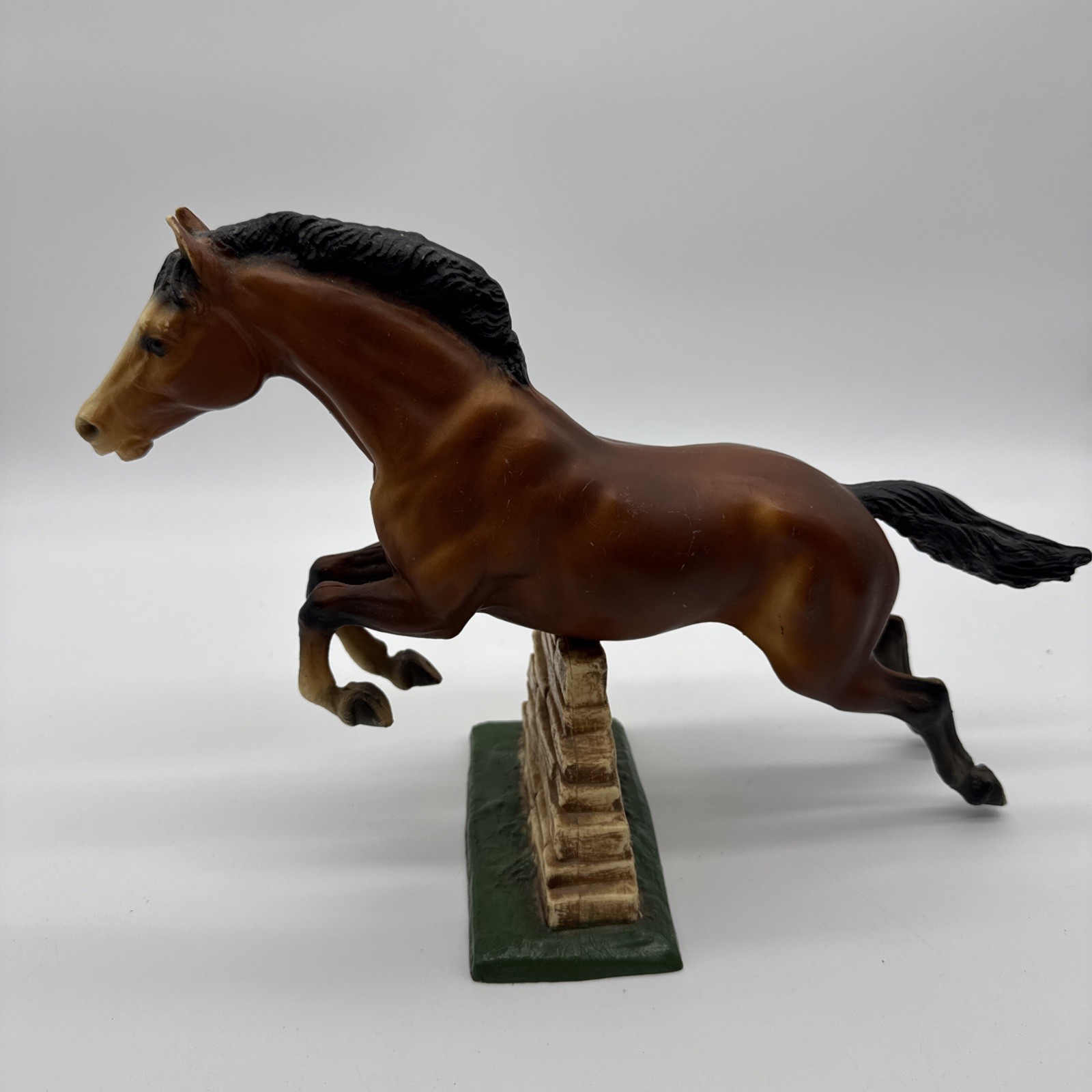 Breyer Molding Jumping Horse with Fence. Vintage