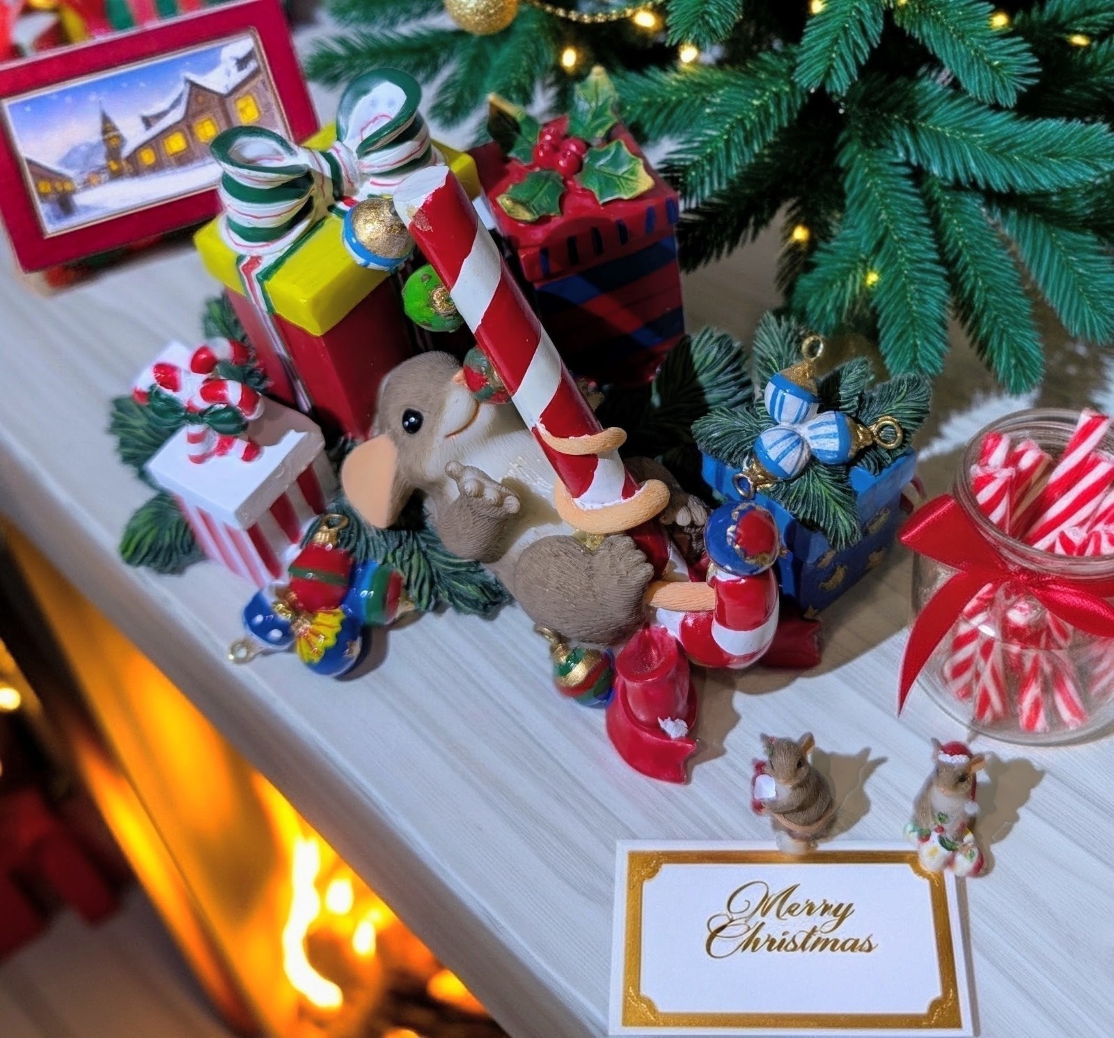 *RARE* Charming Tails May Your Holiday Be Filled W/Hidden Charms 87/168 + 2 Mini