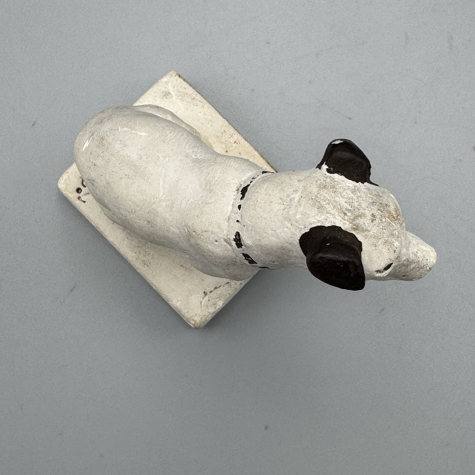 Vtg RCA Nipper Chalkware Dog Figurine Victrola DV Music Collectible Kitsch 4 in