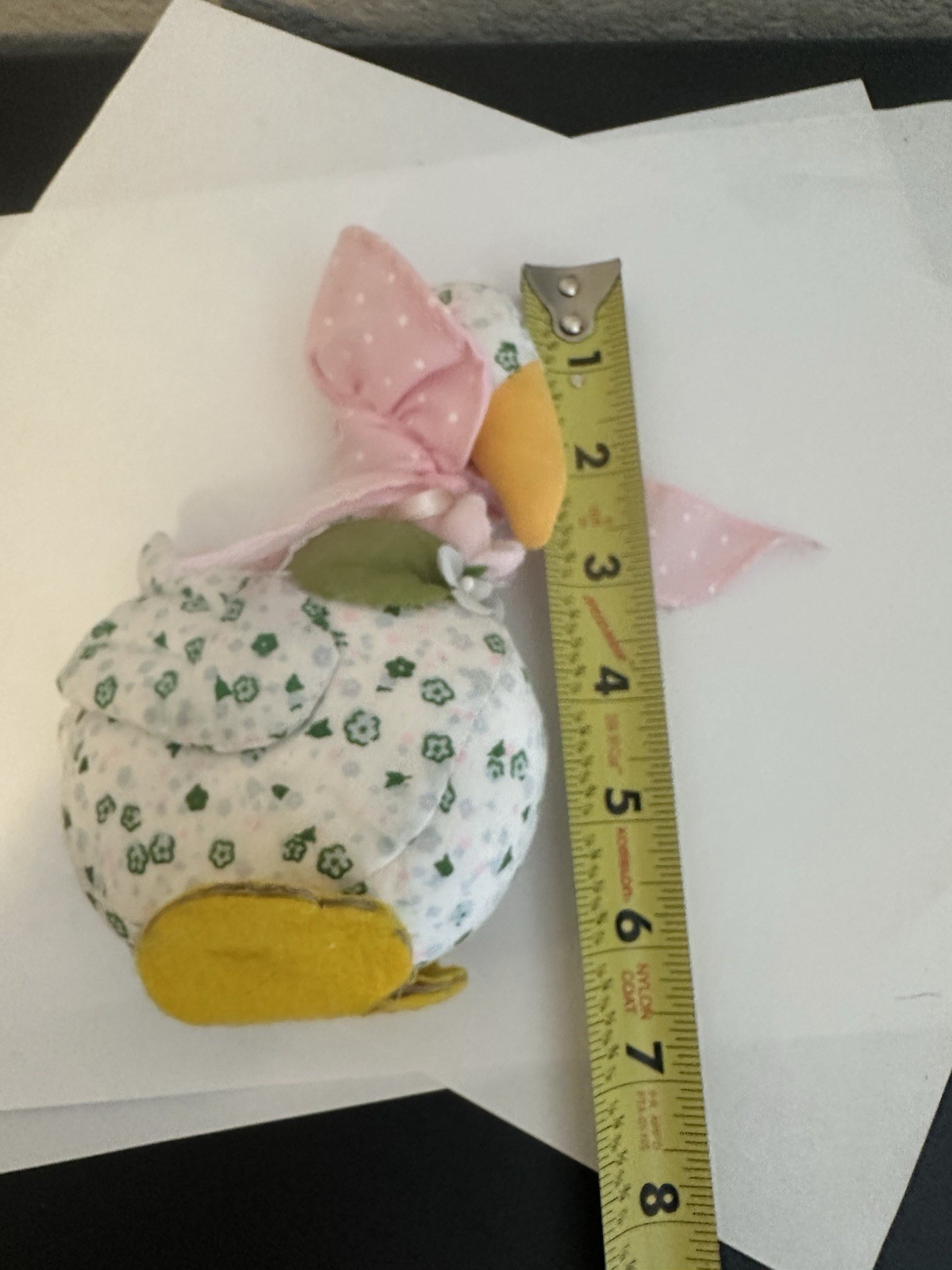 Vtg Misses Puddle Duck With Bonnet Clothes Quilted