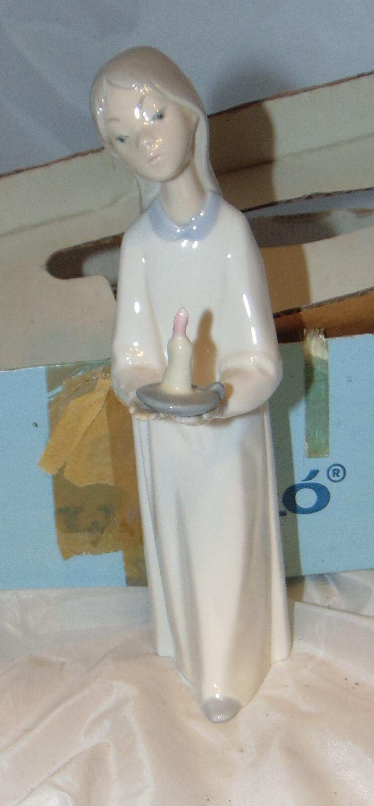 1965 LLADRO 4868 A-27M LIL GIRL w/ CANDLE RETIRED CHILDREN IN PAJAMA SERIES EX
