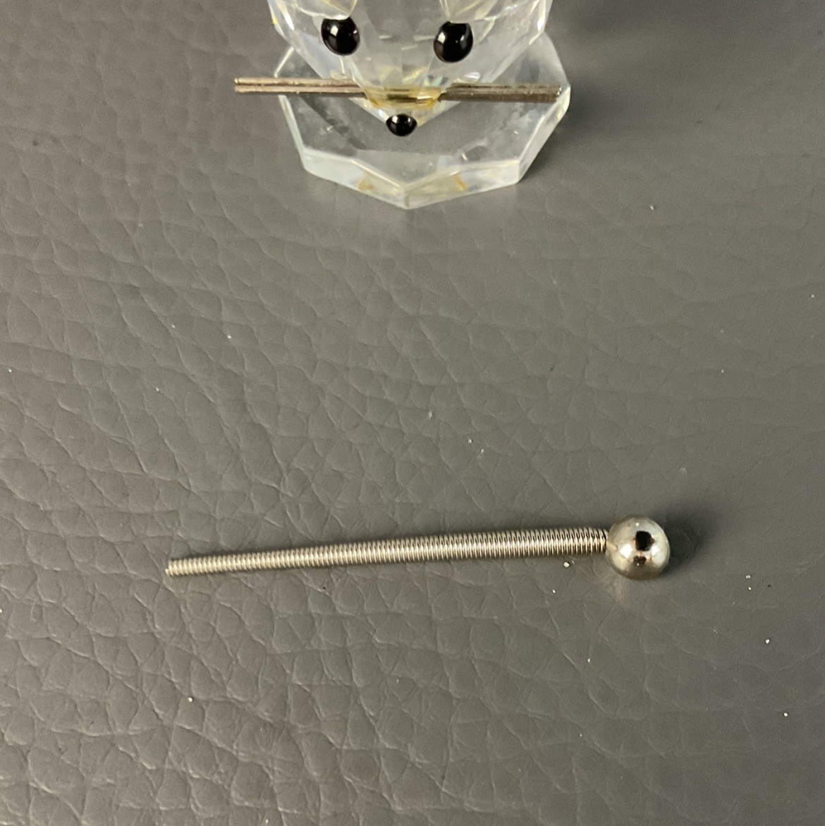 2 Swarovski Crystal Mouse Silver Whiskers Black Eyes Figurine on Octagon Base