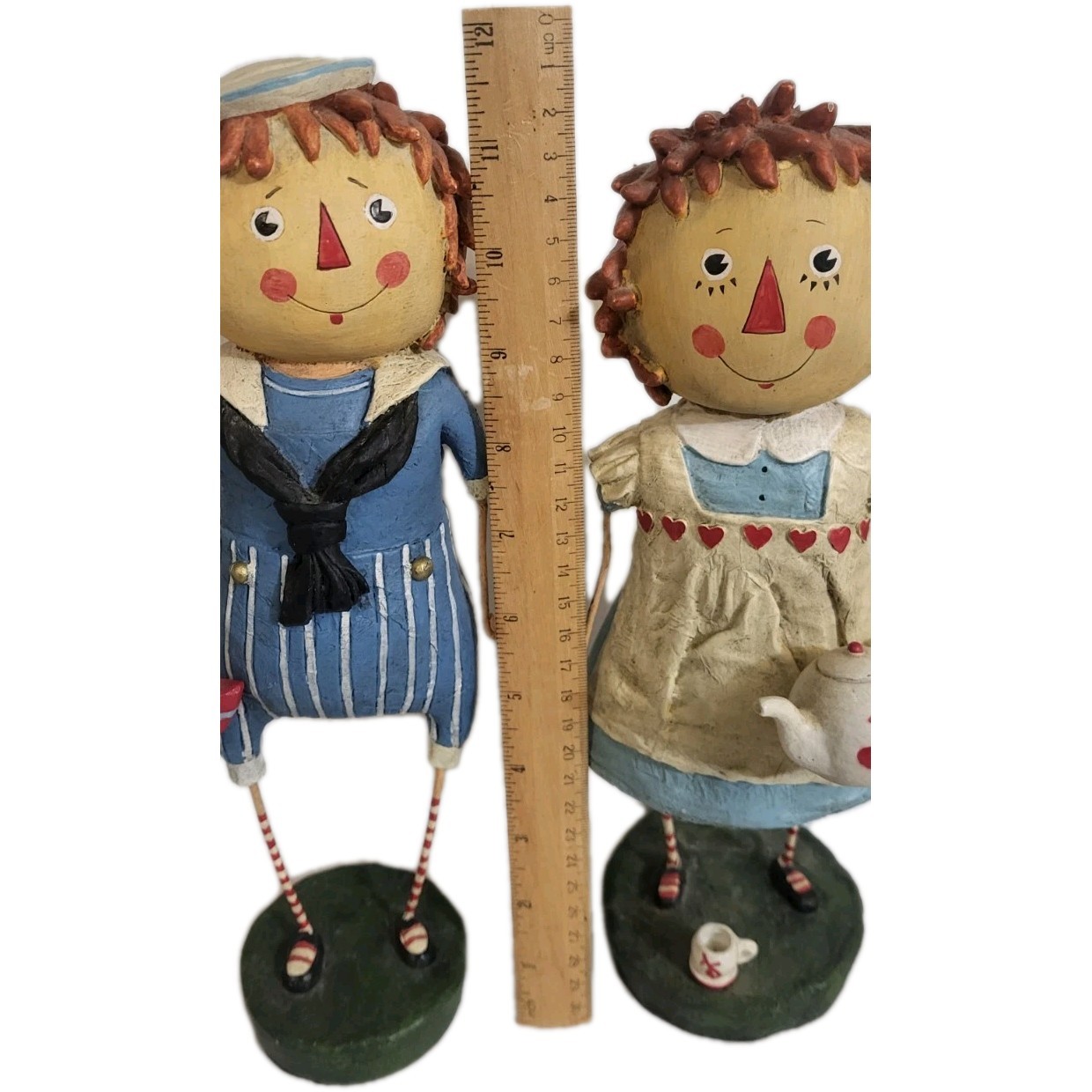Lori Mitchell Storybook Collection Raggedy Ann & Andy Figurines Set of 2