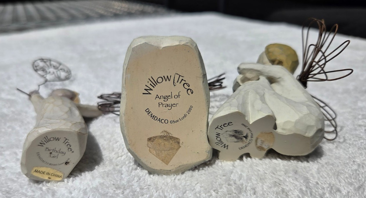 Willow Tree Figurine Lot of 6 Birthday Girl Irish Charm Angel Healing Prayer
