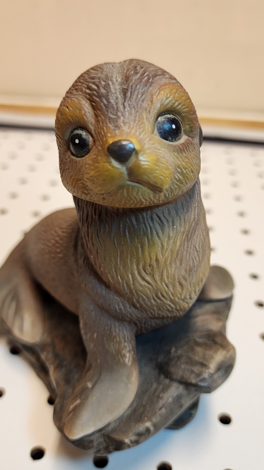 Homco Masterpiece Porcelain Seal Pup Figurine Vintage Hand Painted Marine Animal