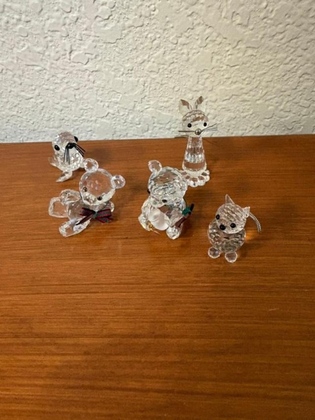 Swarovski Crystal lot of 5 animal Figurines