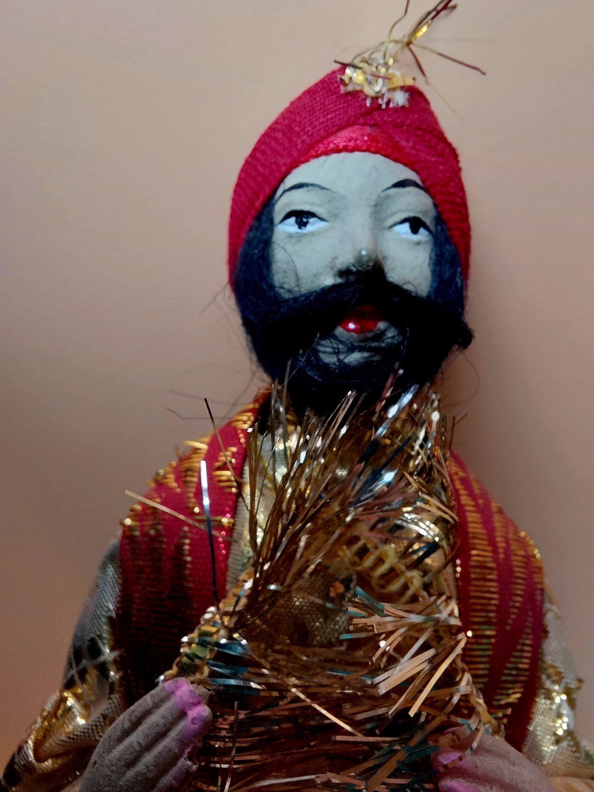 Vintage Handcrafted Traditional Indian Wedding Doll Couple