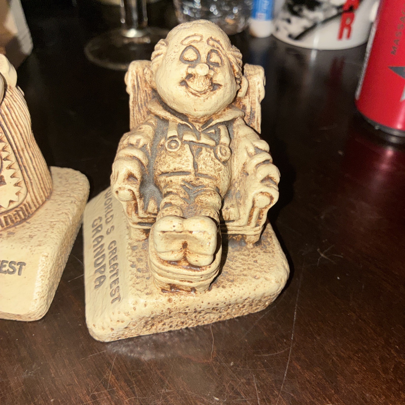 Lot Of 2 Vintage 1972 WORLDS GREATEST Grandma & Grandpa Figurine by PAULA