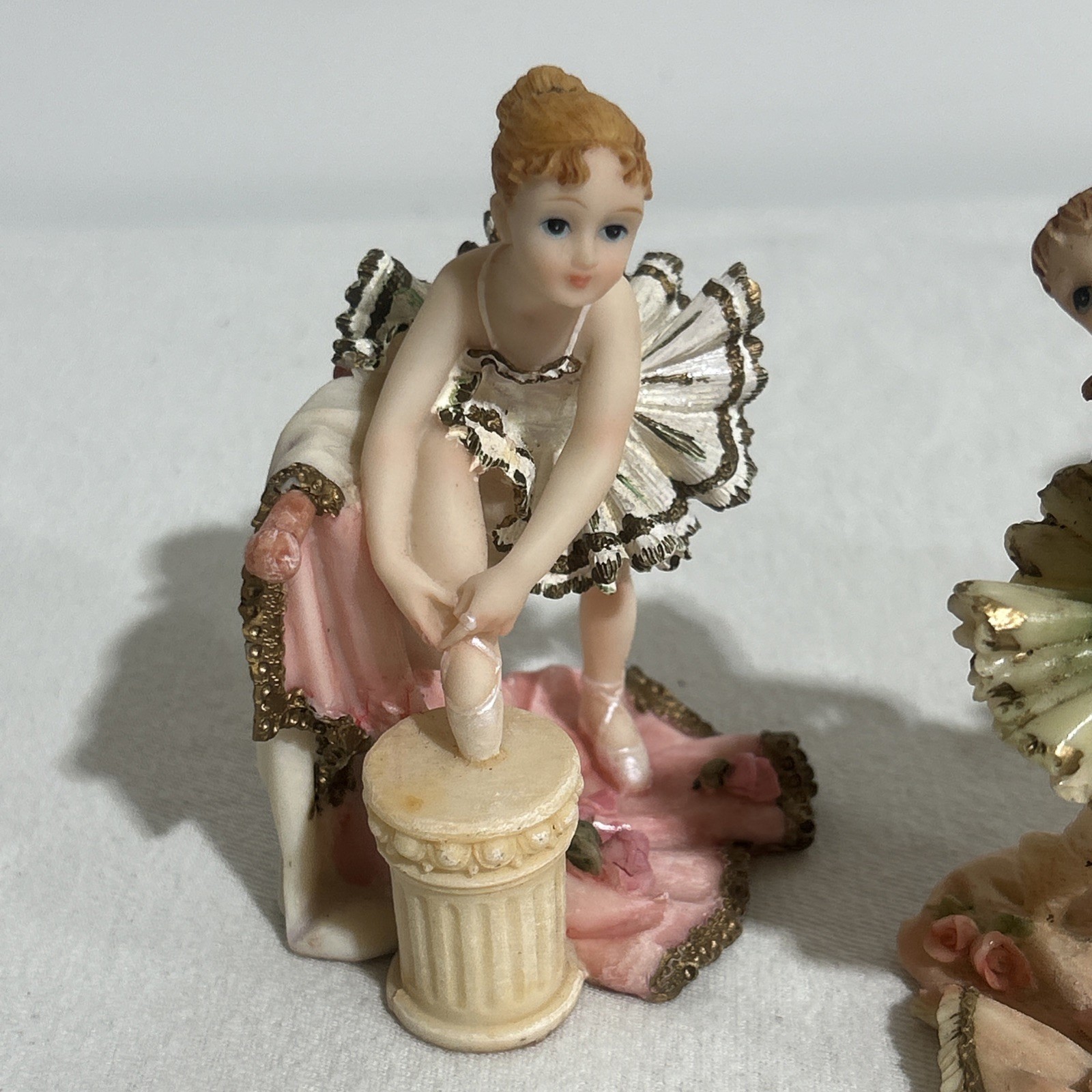 VTG Turtle king SET OF 3 DIFFERENT DANCING BALLERINA 4″ FIGURINES