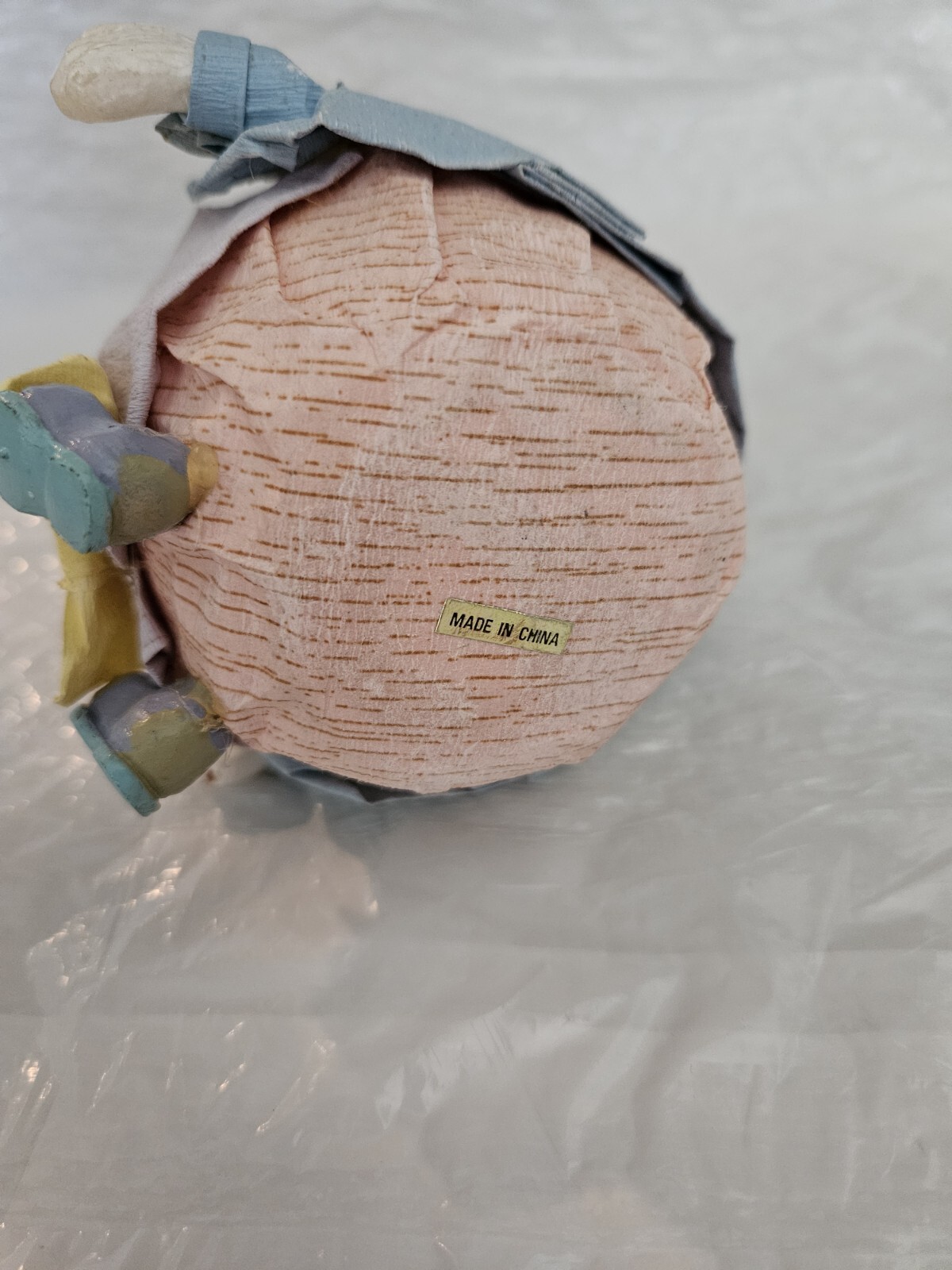 Paper Mache Humpty Dumpty Figure 5” Folk Art Vintage