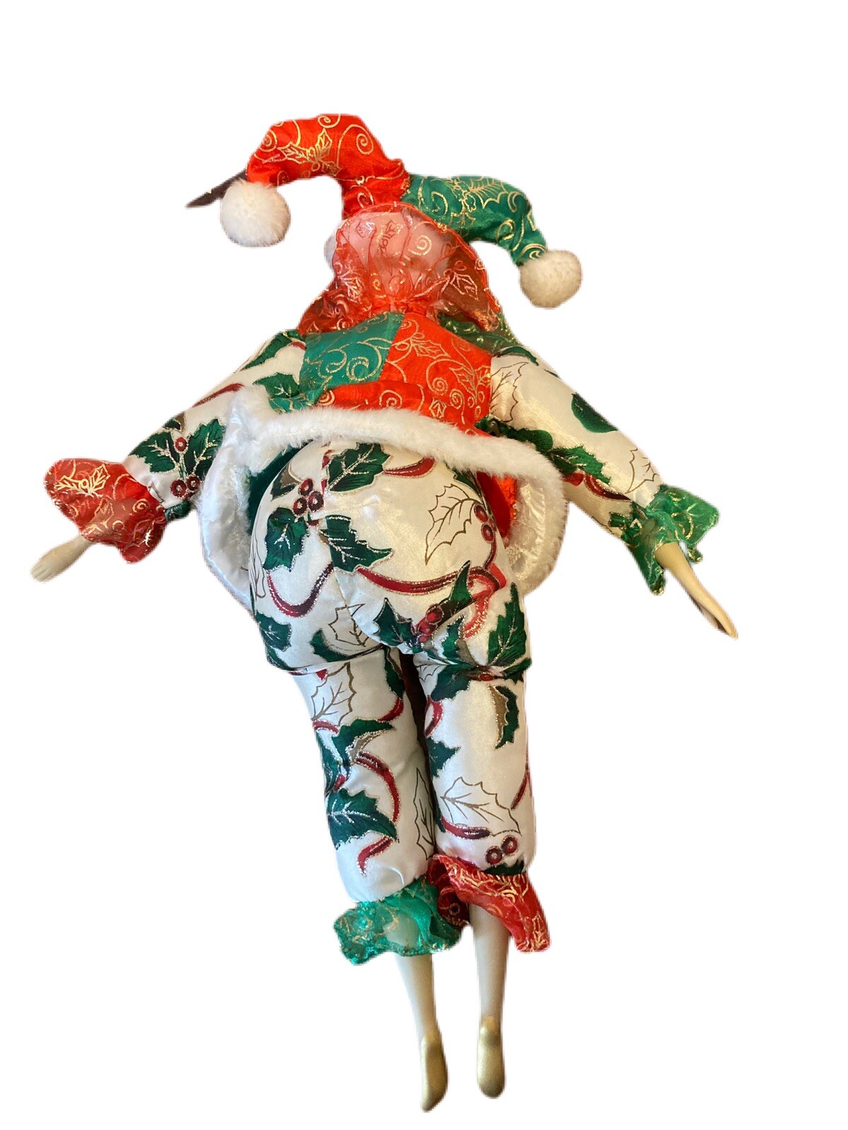 Sugar Loaf Classiques 2007 17″ Plush Christmas Poinsettia Harlequin Jester Clown