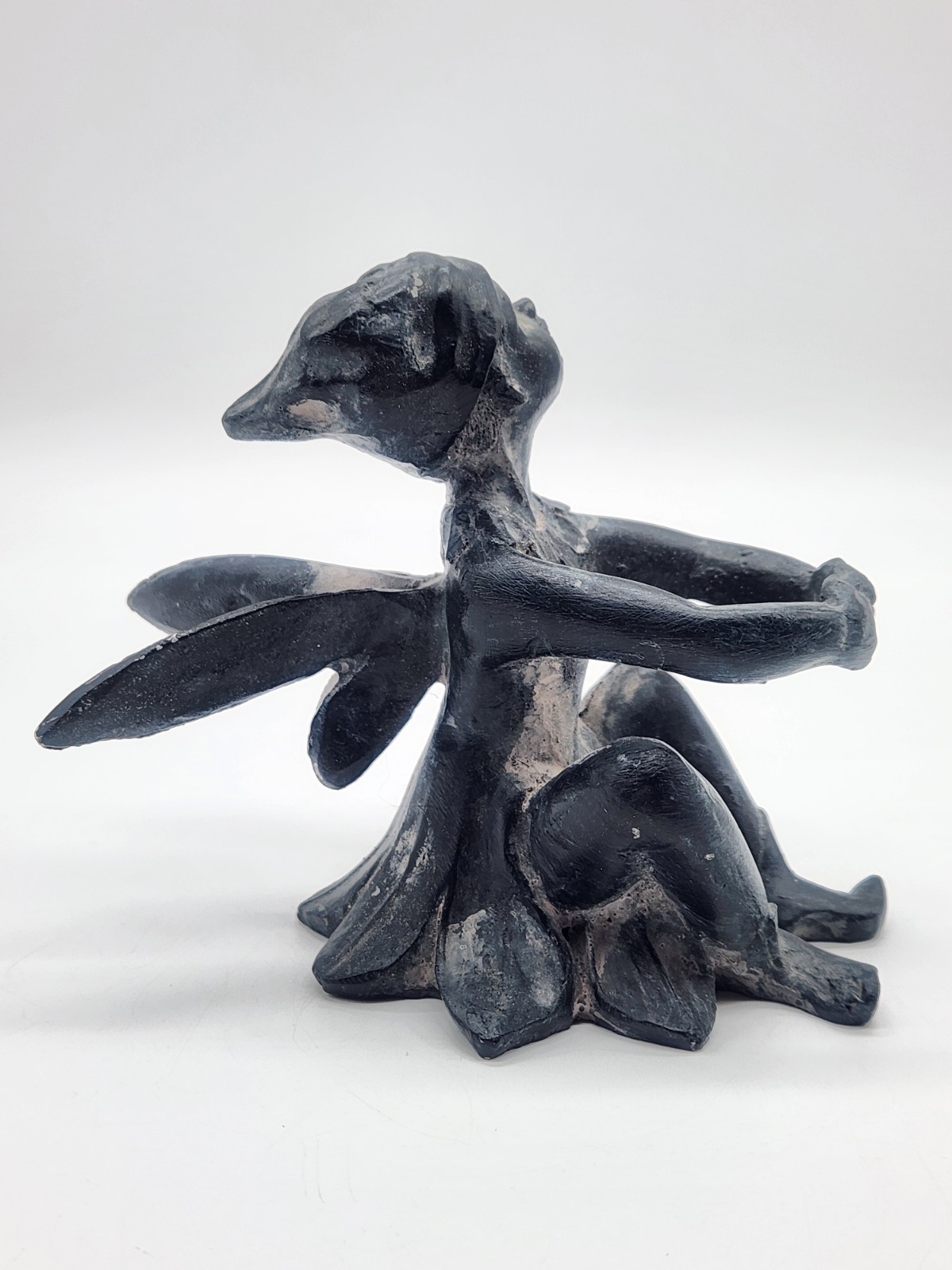 Andrea By Sadek Black Resin Fairy Figurine – Mythical Pixie Garden Decor