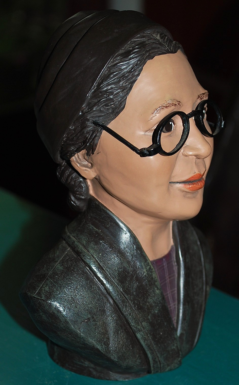 RARE Vtg 1995 ROSA PARKS BUST Resin Figurine SARAH’S ATTIC/Black Heritage 6.25″