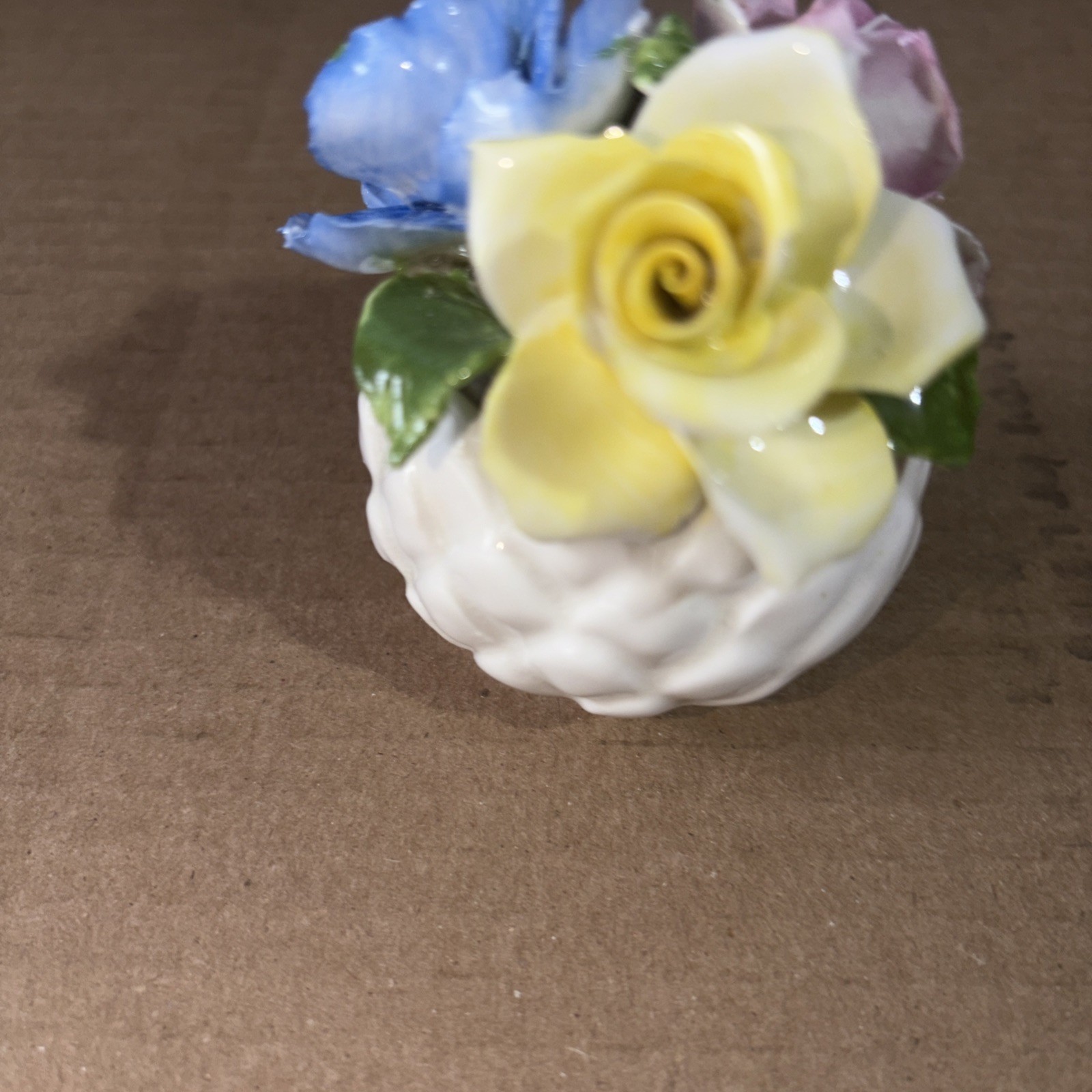Vintage Radnor Bone China Mini Flowers Hand Made Floral Arrangement England