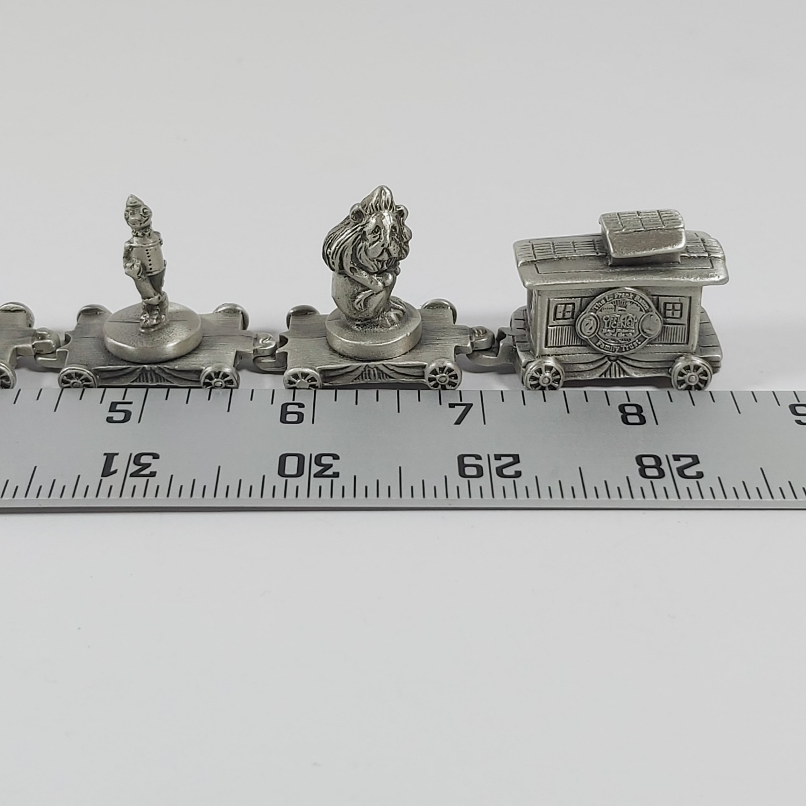 Wizard Of Oz Miniature 6 Piece Pewter Train Set L. Frank Baum Family Trust