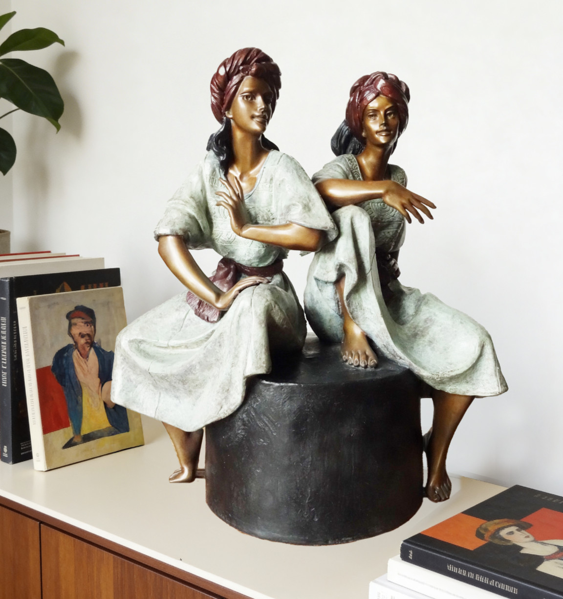 Victor Gutierrez 1990 “Las Gemelas” Bronze Sculpture Signed #54/200