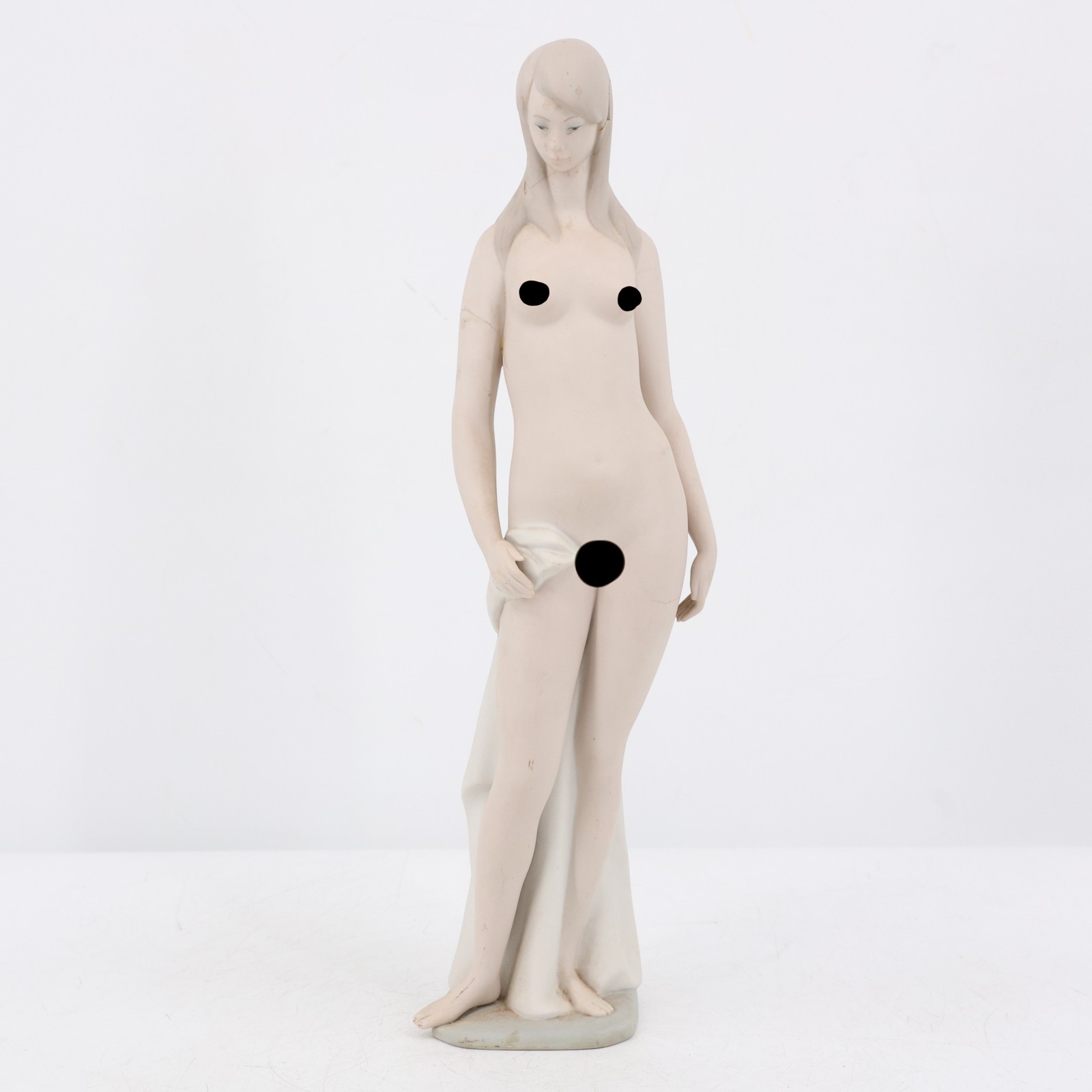 Vintage Lladro Nude Woman Matte Porcelain Figure