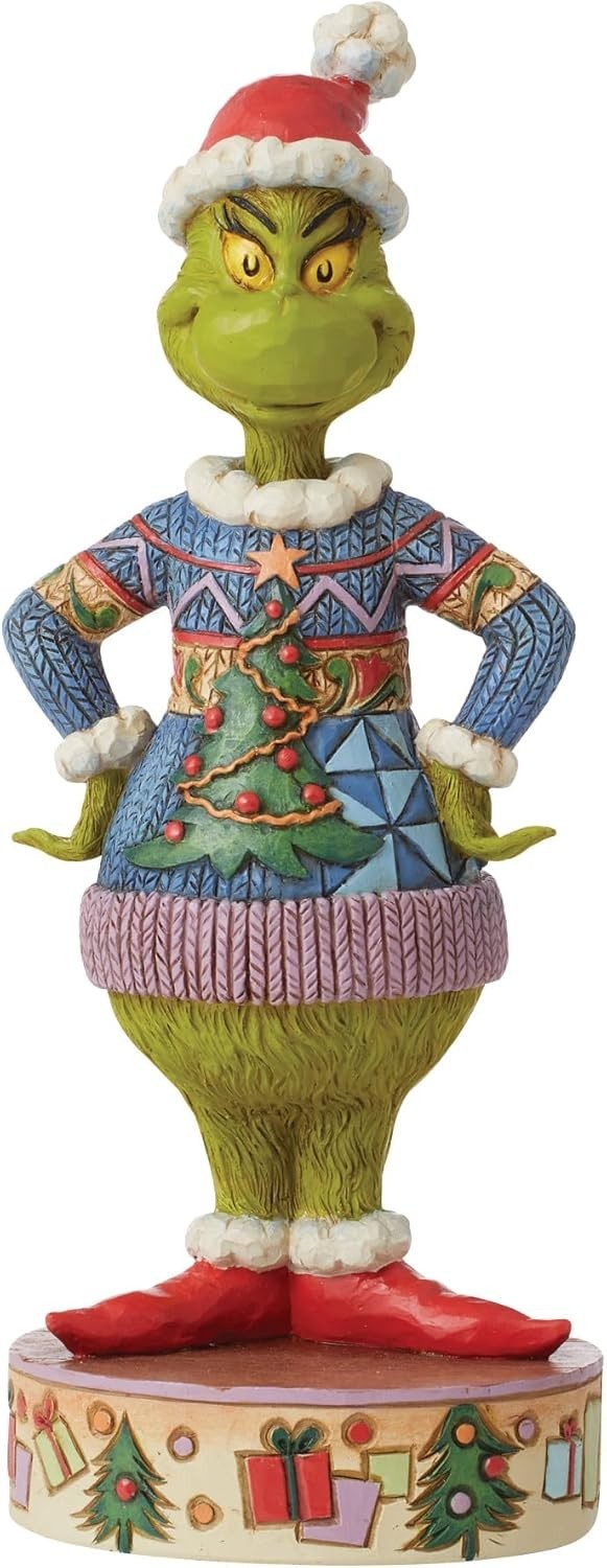 Jim Shore Dr. Seuss Grinch Ugly Christmas Sweater Figurine 6012700 NEW T