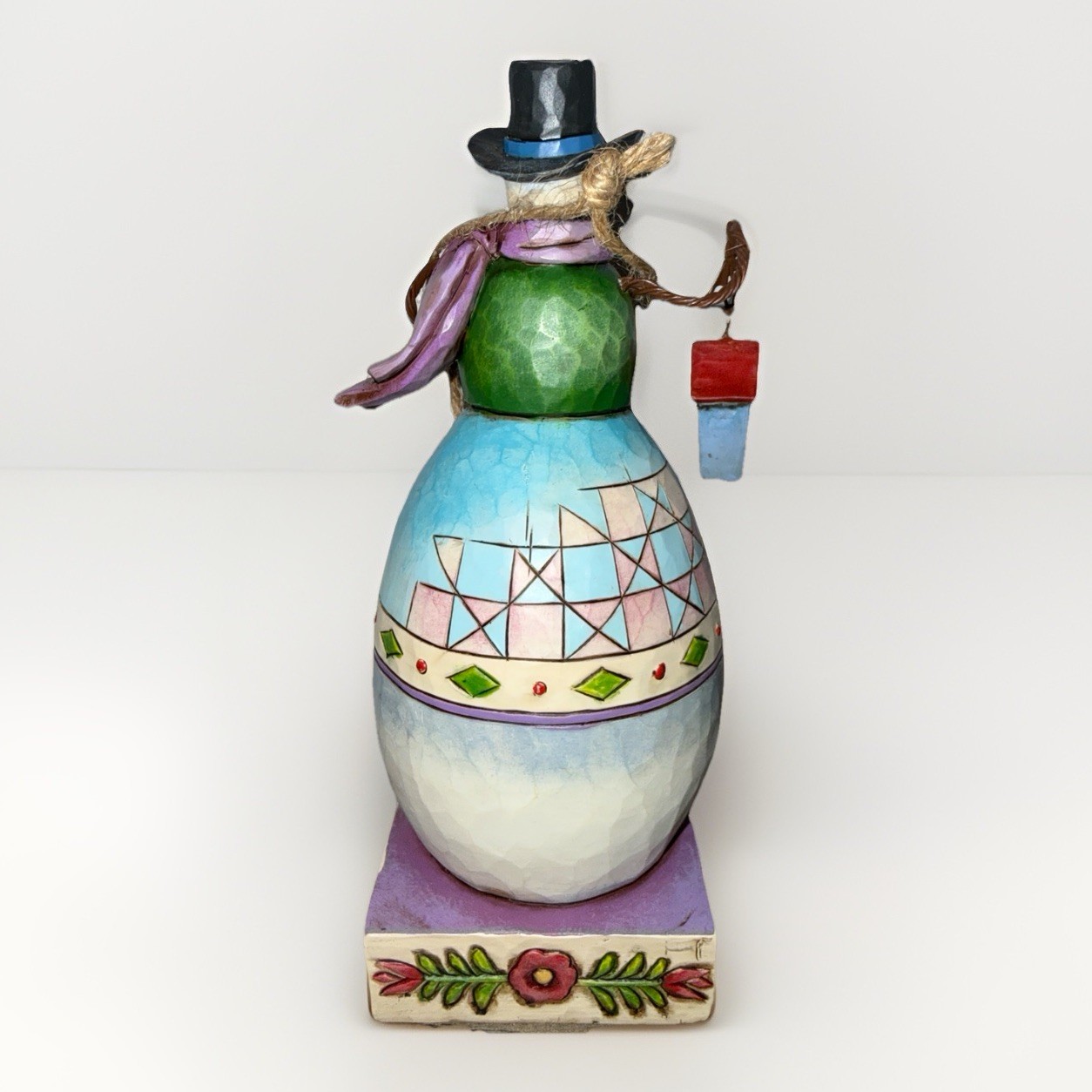 Jim Shore 2008 “Warm and Cozy” Small 7” Snowman with Birdhouse 4010362