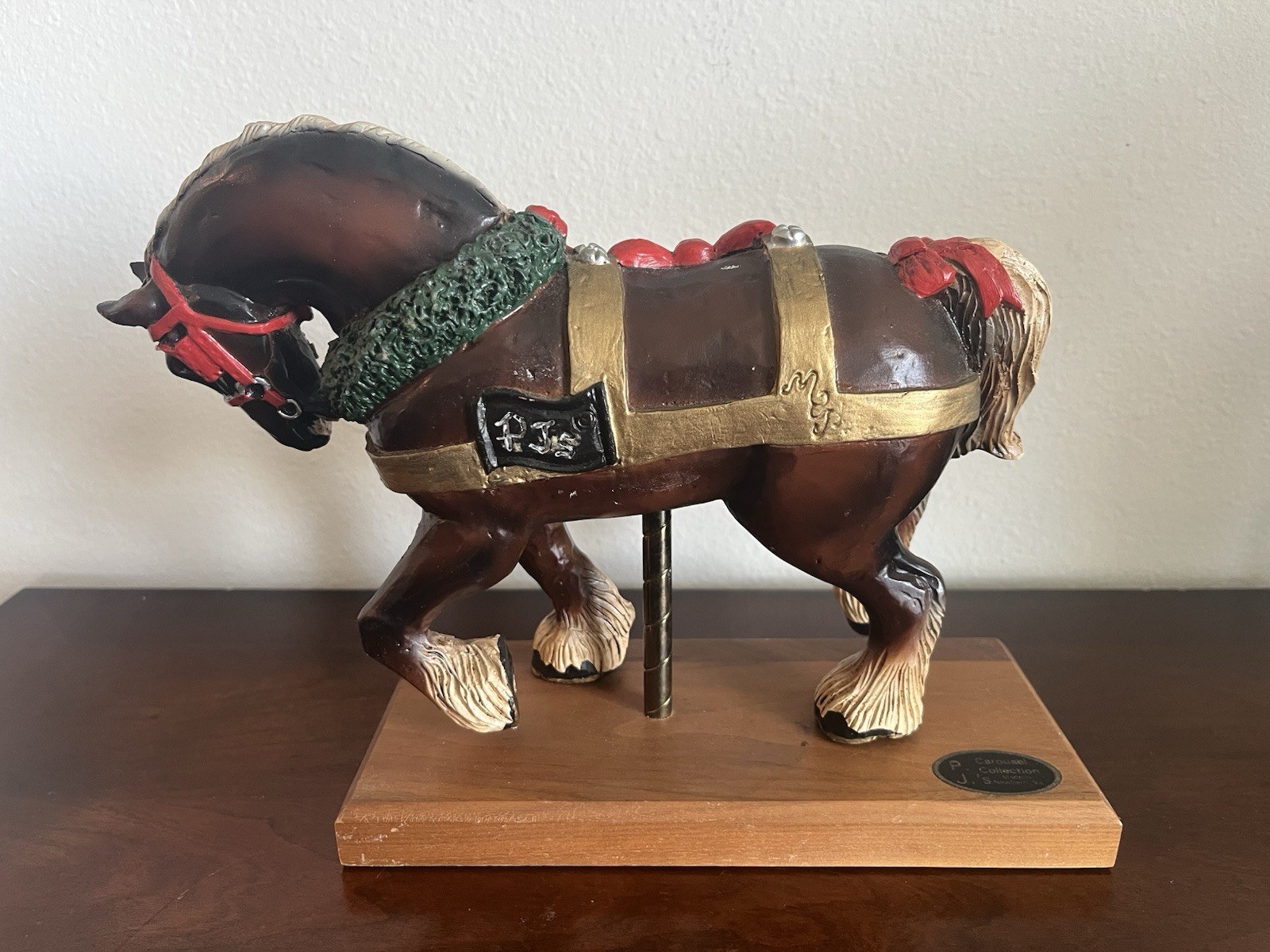 Vintage PJ’s CAROUSEL Horse COLLECTION Clydesdale RARE