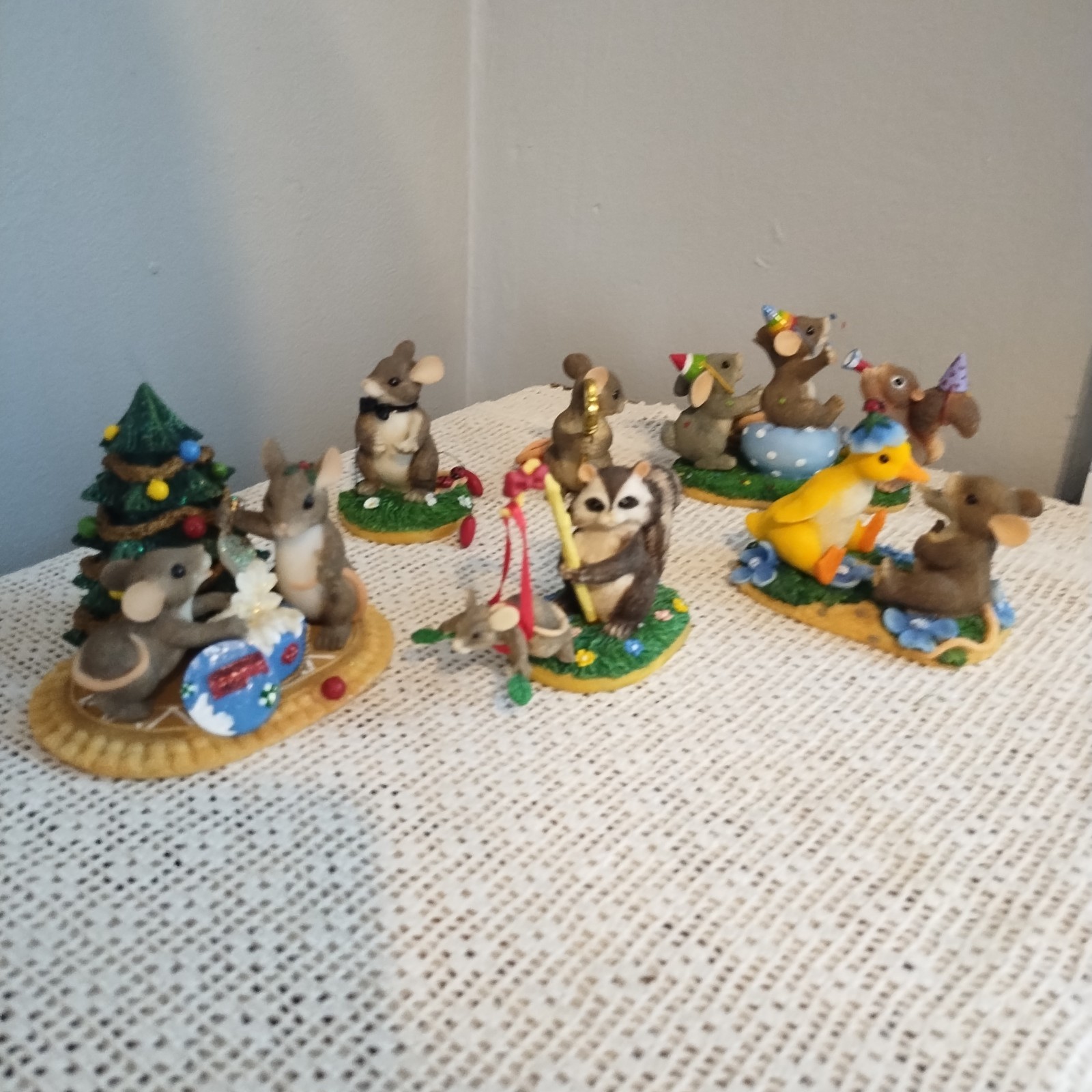 Lot of Charming Tails Figurines You Quack Me UP and MOre Fitz and Floyd