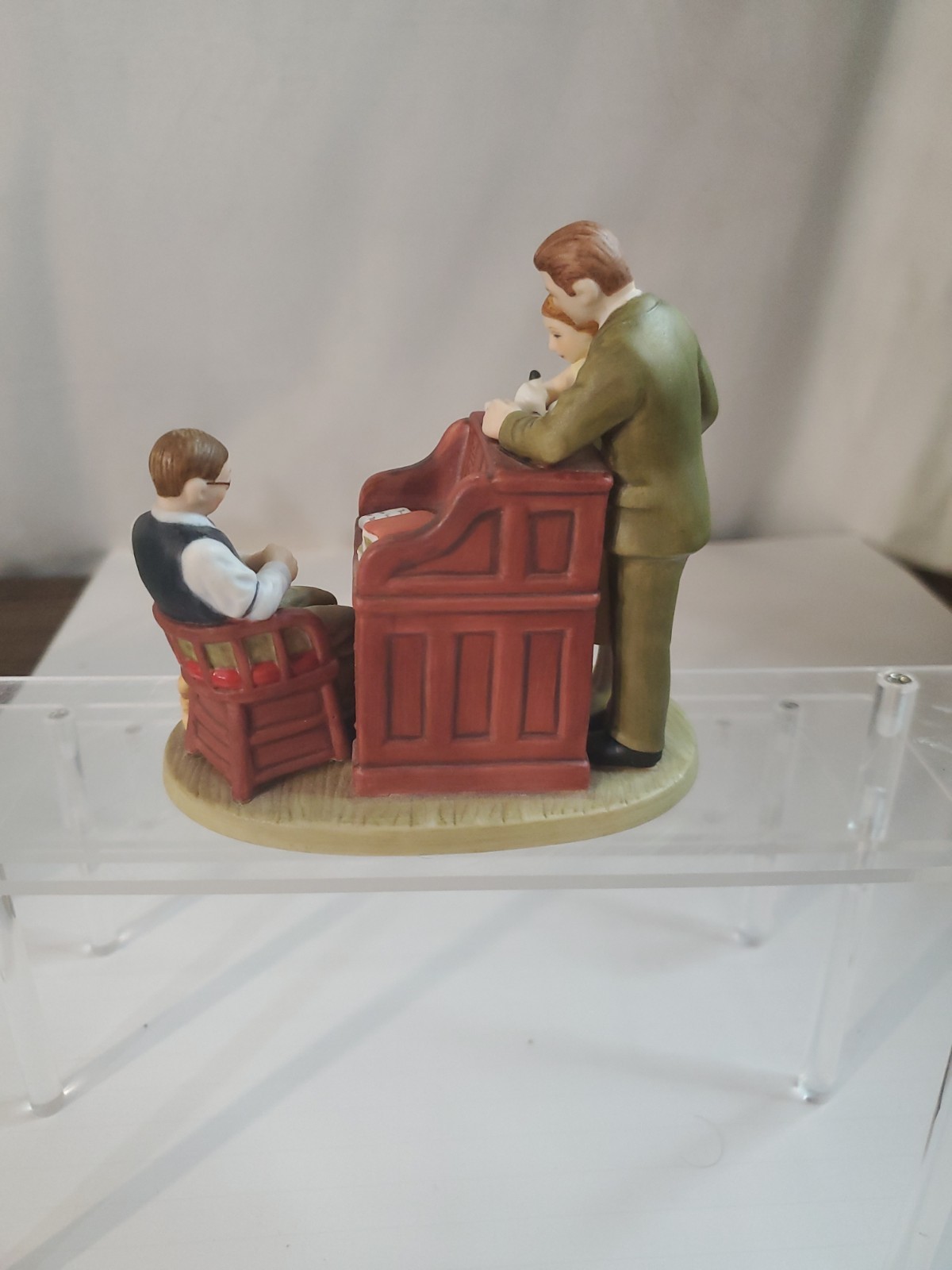 Vintage Norman Rockwell Figurine “The Marriage License”  Gorham 1982