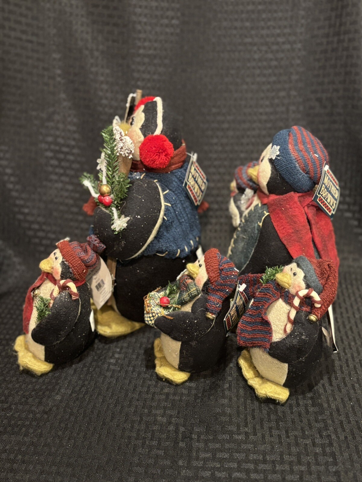Mother Brown’s Penguins Family figurines Vintage 1998 Set of 5