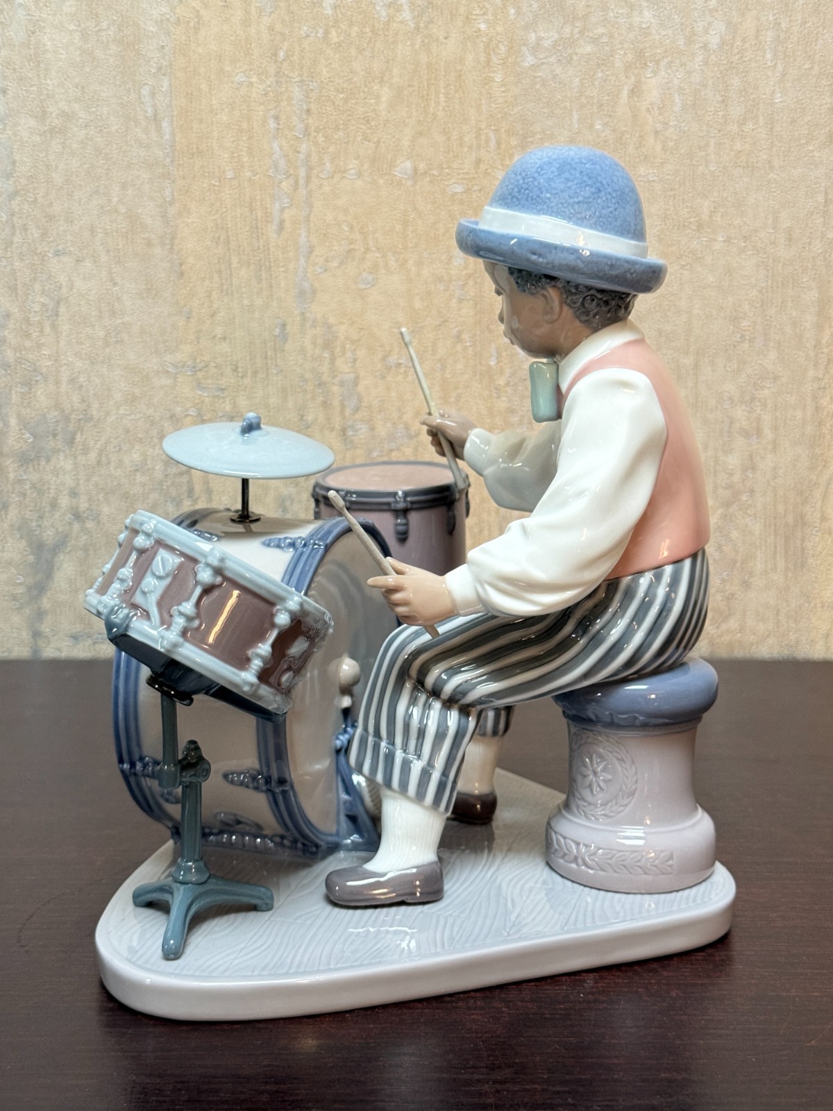 Lladro 5929 Jazz Band Drummer Black Legacy Porcelain Figurine Musician Retired