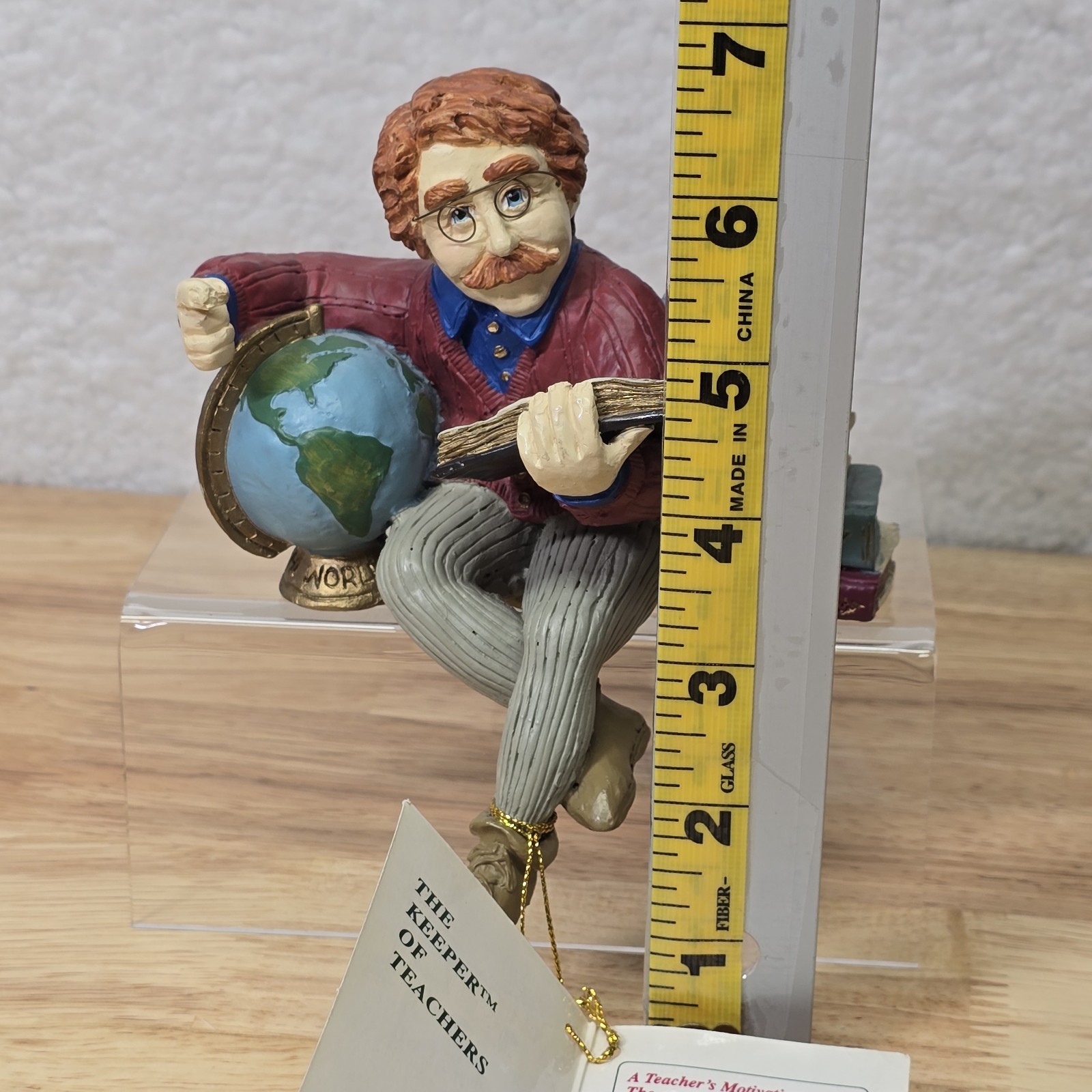 Vintage Shenandoah Designs A Keeper Teacher Figurine with Globe and Books
