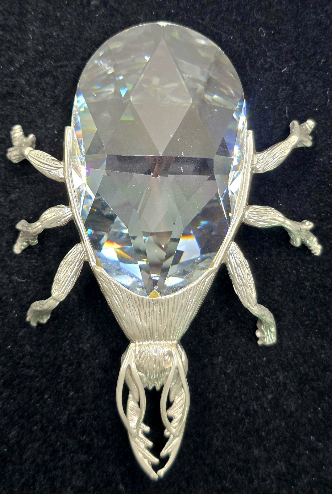 Swarovski Crystal V1 Beetle Bottle Opener Silver Rhodium 011840 Used Retired
