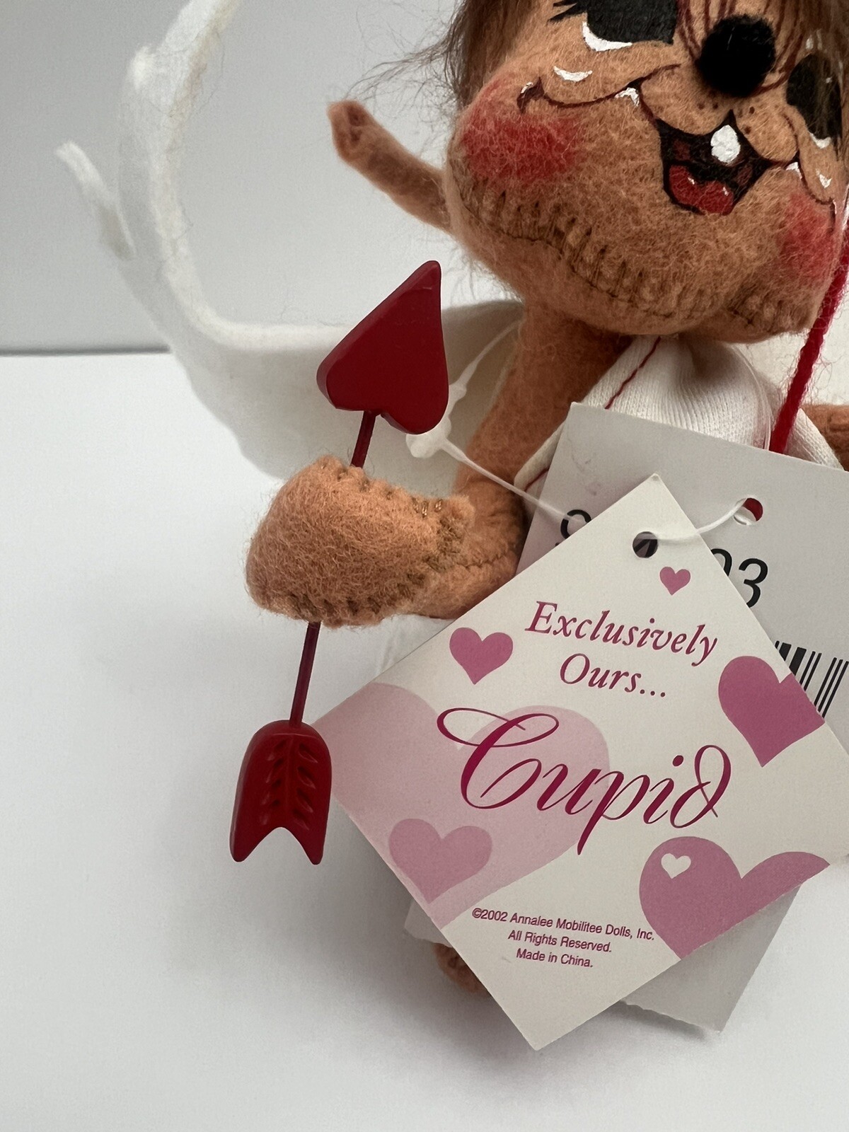 Annalee Macy’s Exclusive 7″ Cupid Tan Mouse 2003 Valentine’s Day Wings in Bag