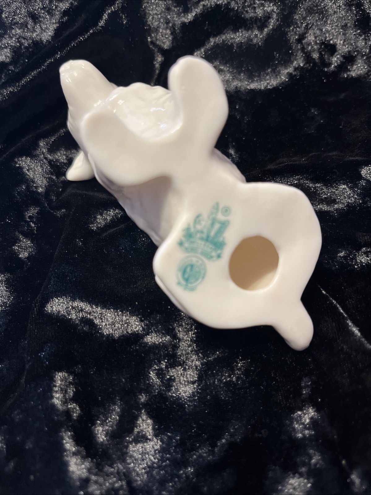 Belleek Porcelain Dog Figurine, Ireland