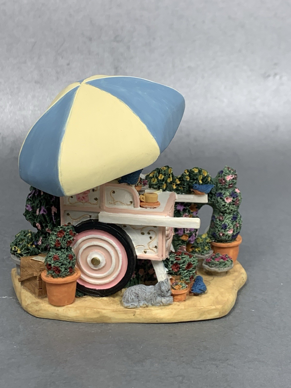 Brian Baker Collection Under The Brawley Flower Cart Figurine / Wall Plaque
