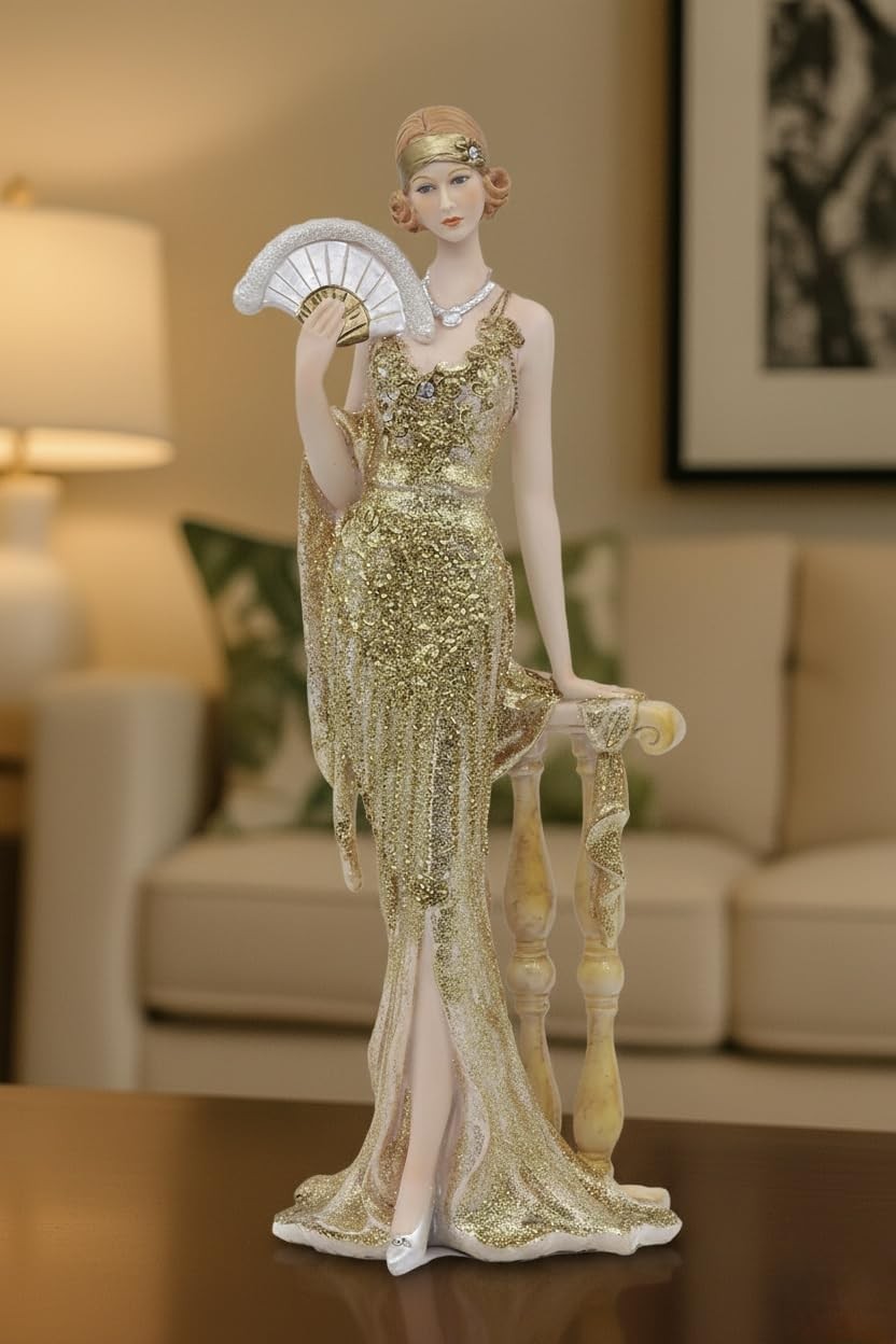 Comfy Hour Glamour Elegance Victorian Style Lady Collection Luxury Lady with Fan
