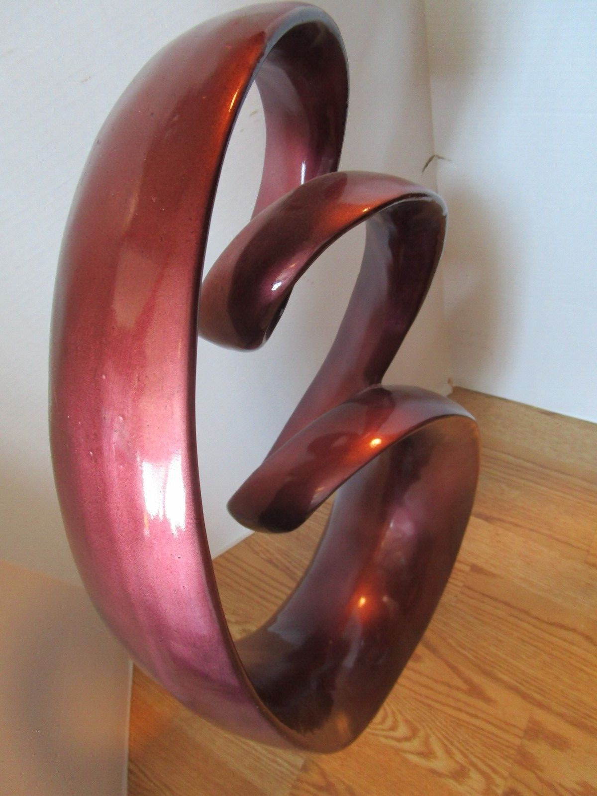 Vintage Modern Art Sculpture Organic Infinitive Ribbon Amorphous Lg. 29″ H