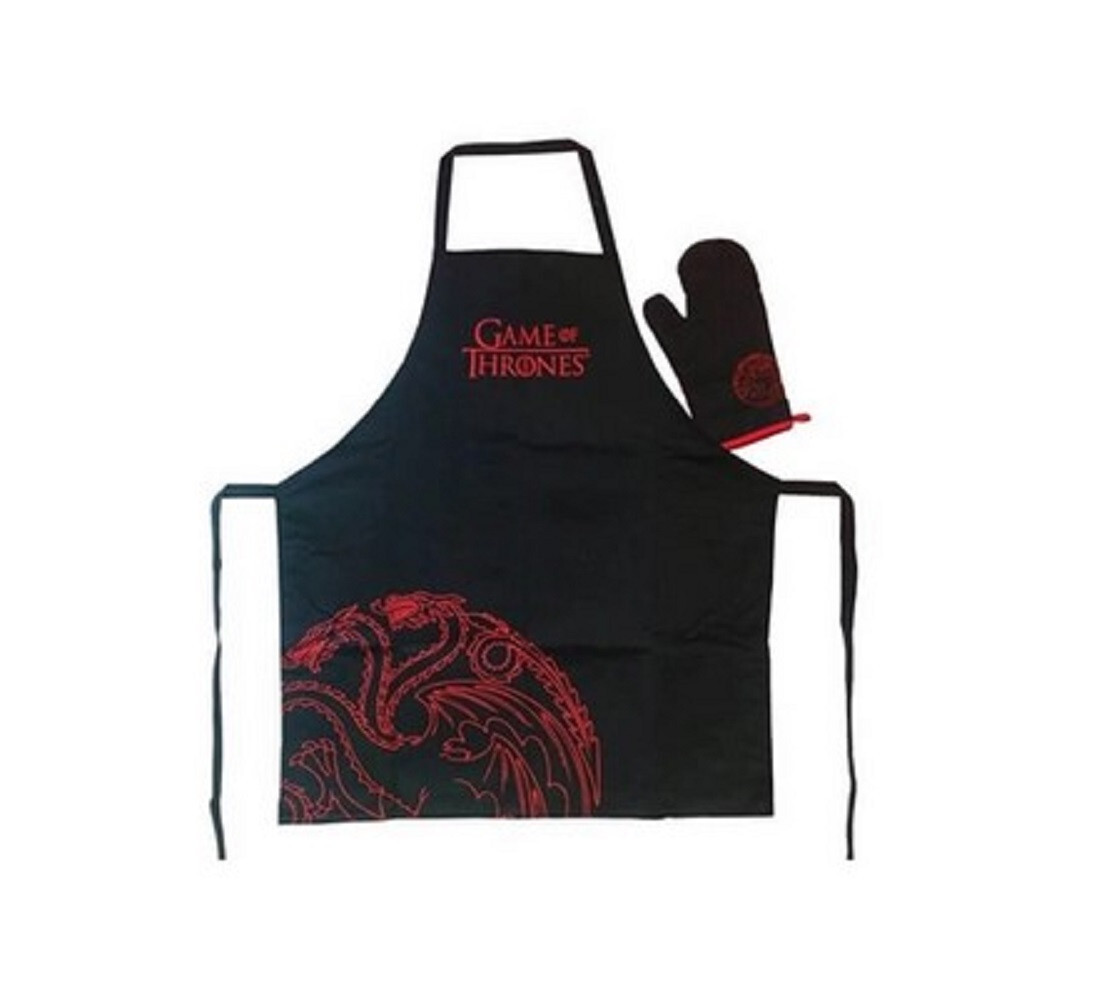 House Targaryen Dragon Apron and Oven Mitt Set Game of Thrones Adult One Size