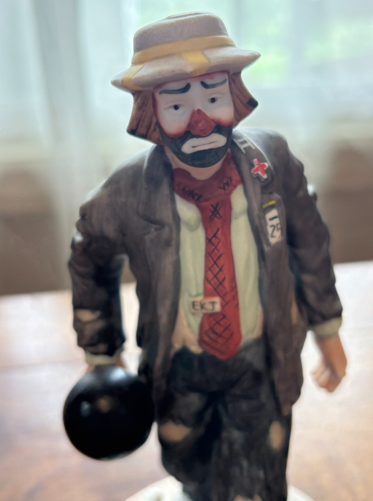 Emmett Kelly Jr Clown Bowler Flambro Sports Series Collection Bowling 8″ Tall
