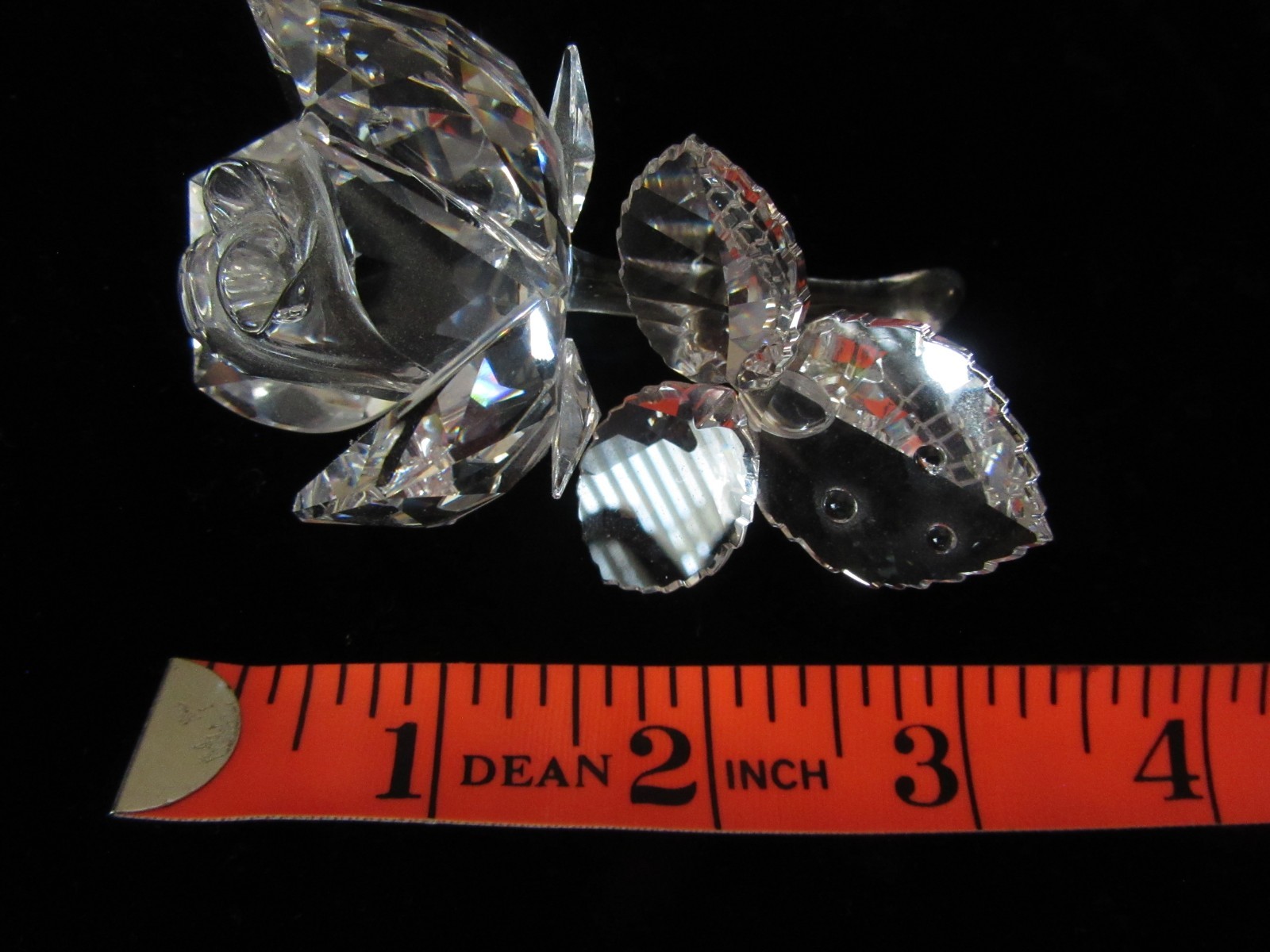 SWAROVSKI #174956 a Rose in clear crystal 2004 in the original SWAROVSKI box.
