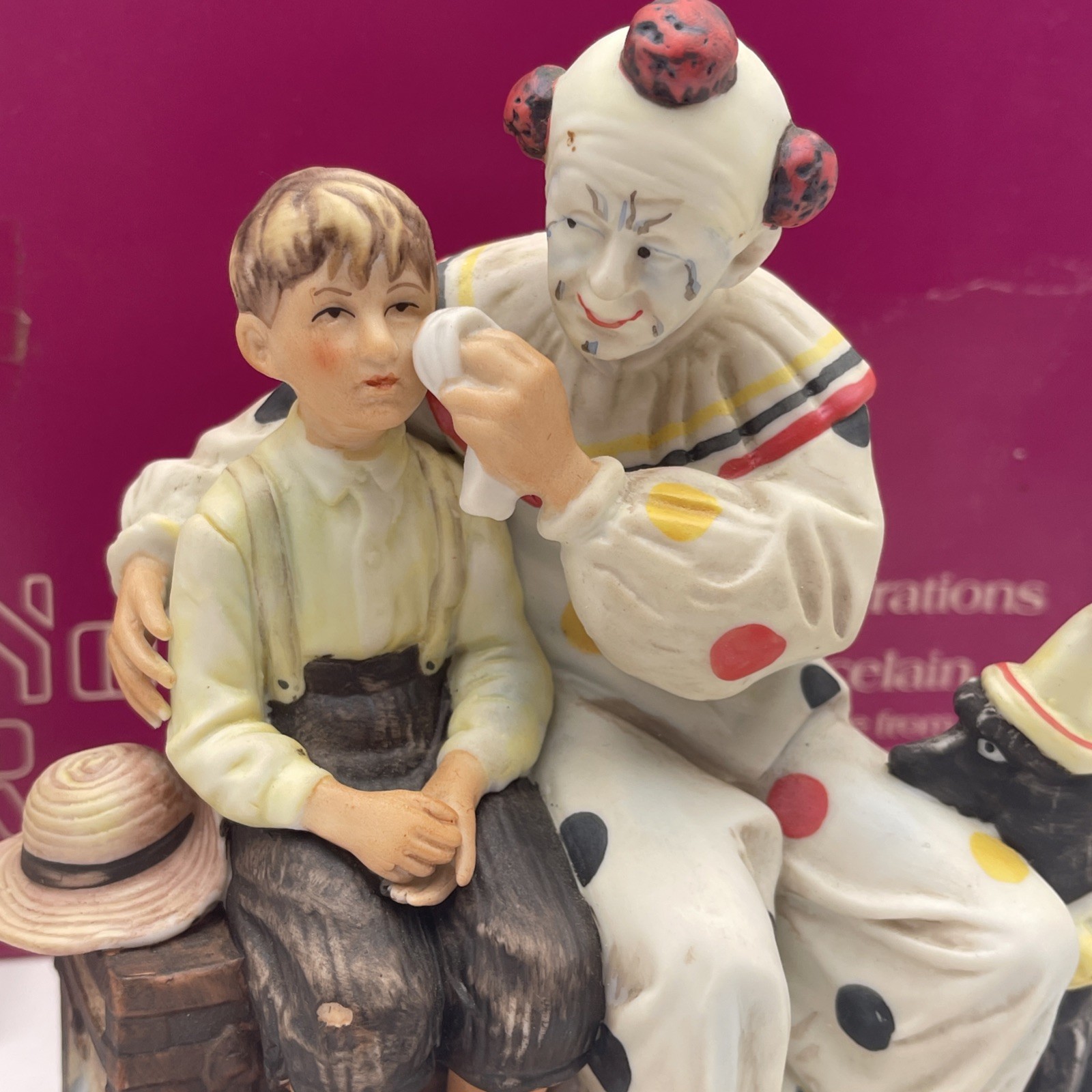 Vintage Gift World of Gorham 1924 Norman Rockwell The Runaway Porcelain Figure