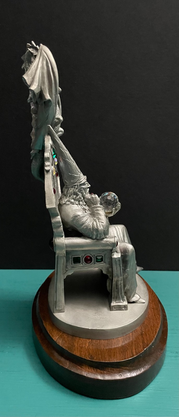 Lamb Perth Pewter Wizard Warlock Alliance Throne Winged Dragon Fantasy Statue LE