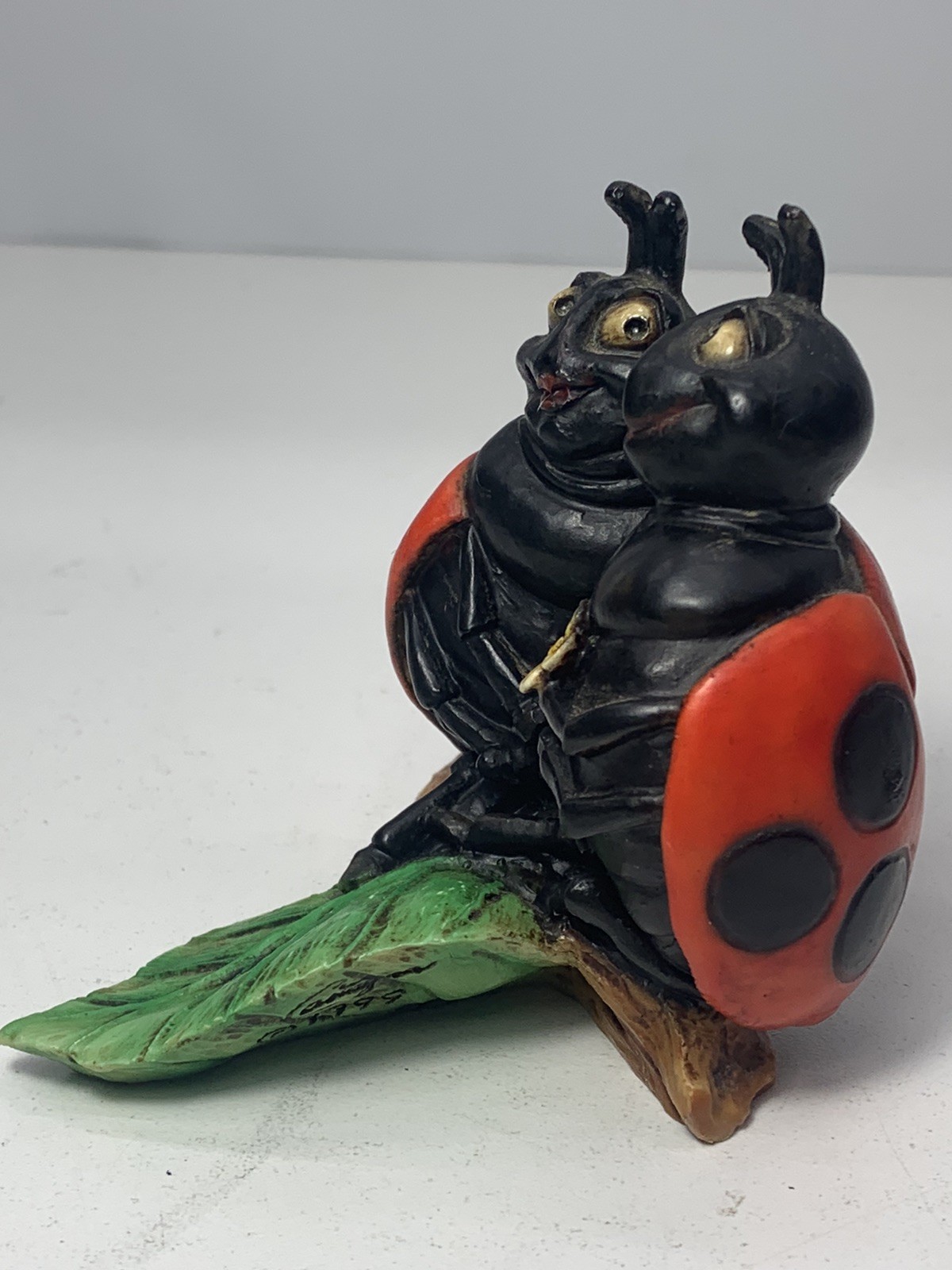 Castagna Resin Figurine Ladybug Lovers-Wildlife Nature – Made in Italy 1999