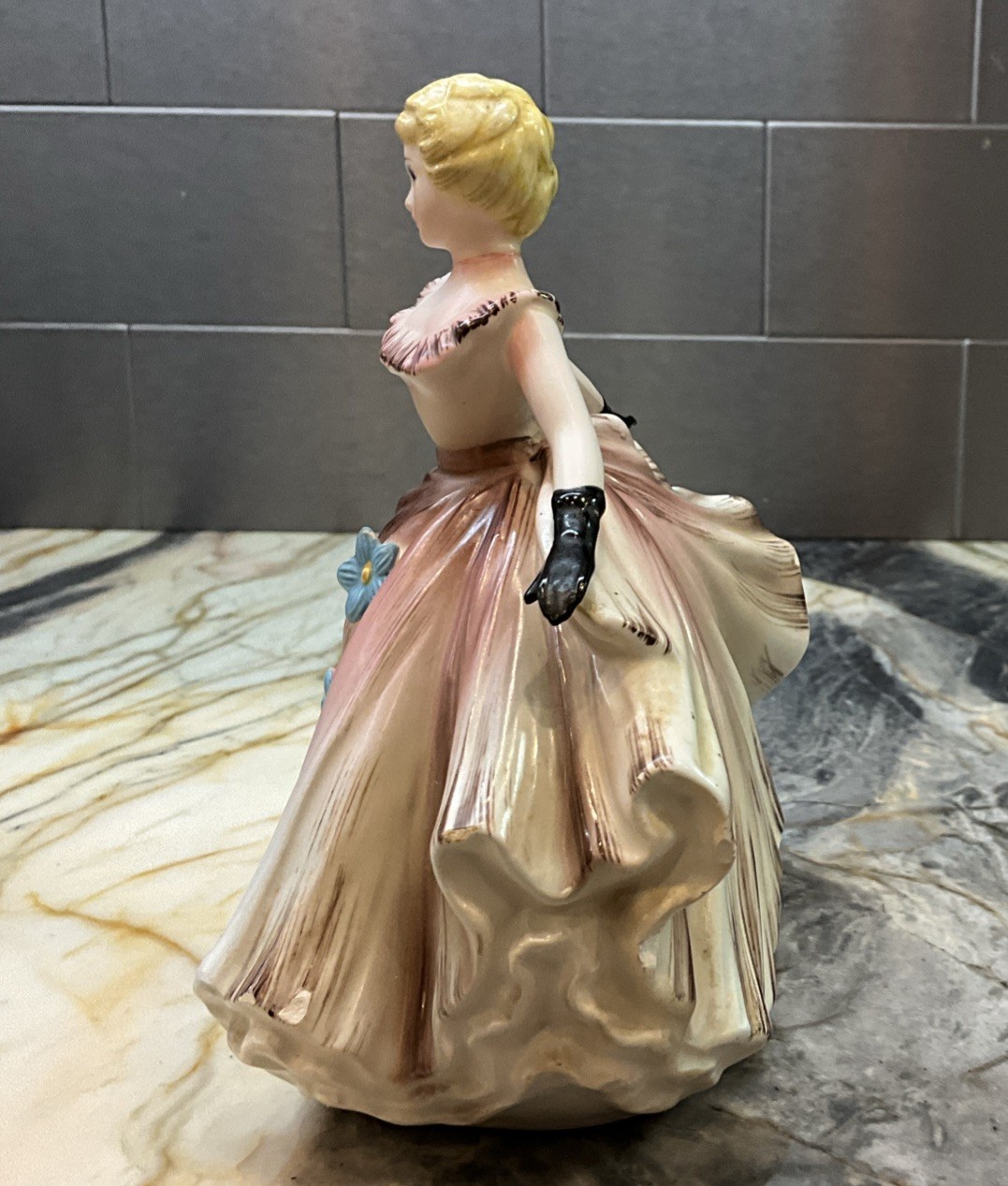 Beautiful Vintage Lefton 6 X 5 Inches Southern Belle or Dancing Lady Figurine