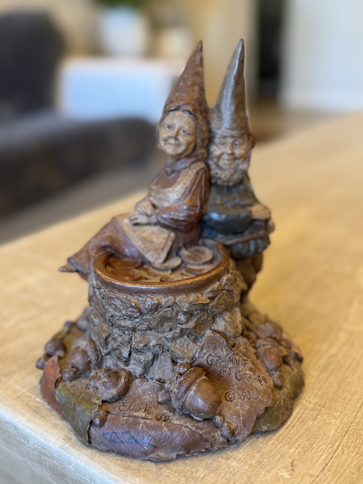 Tom Clark Cairn Studio Grannie and Gramps 1986 Signed Lot 35 Gnome Figurine