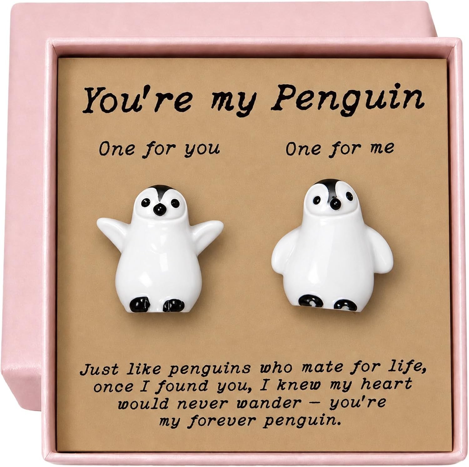 Youre My Penguin Couple Figurines Resin Long Distance Relationship Valentine