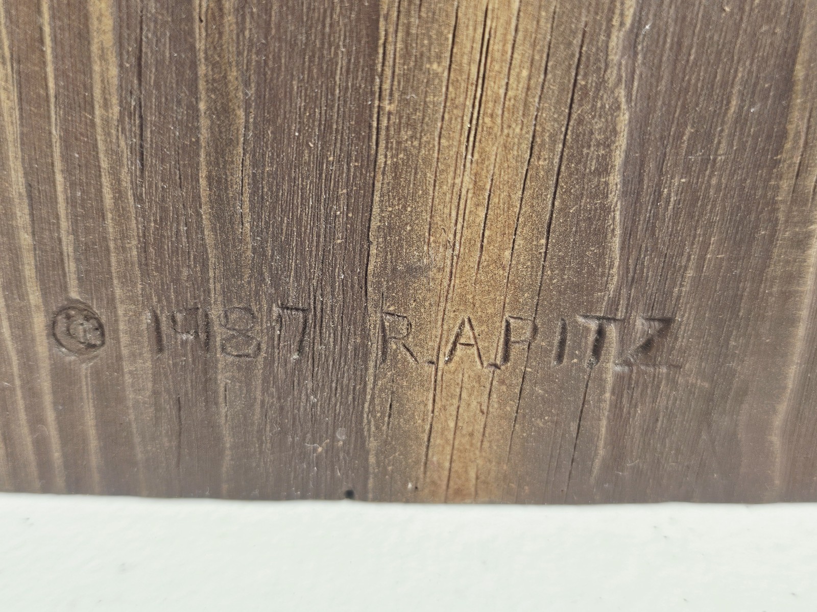R.A. Pitz Carved Wooden Wizard Troll Viking TRINKET BOX Sculpture Figure